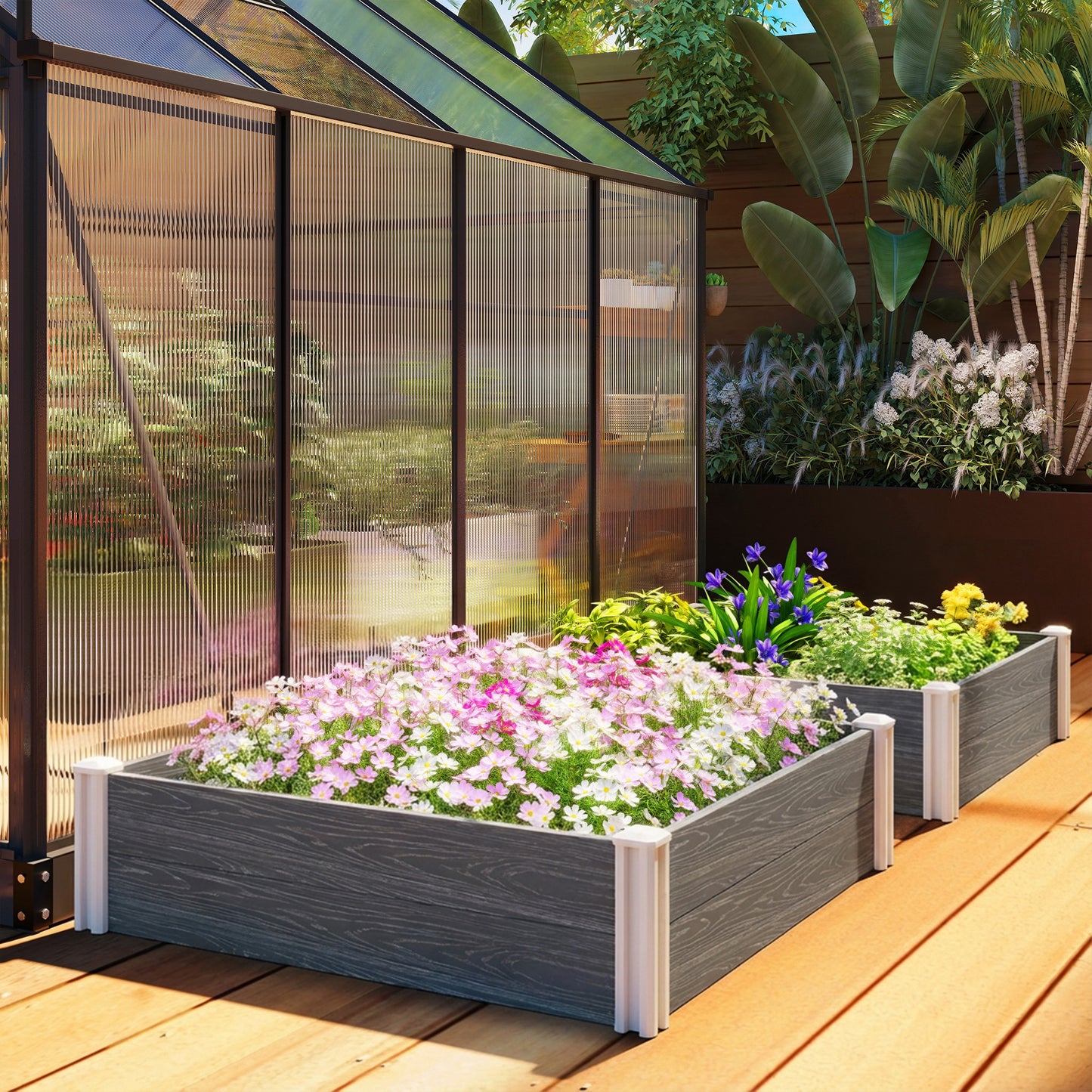 Vinyl Raised Garden Bed Kit