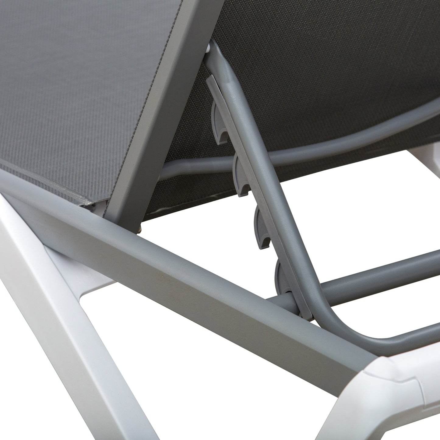 Aluminium Frame Sun Lounger, with Adjustable Back