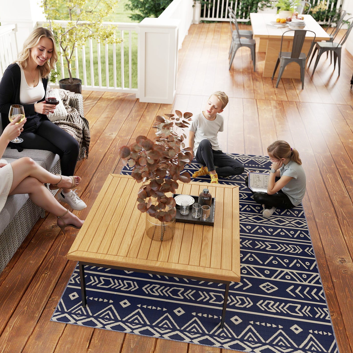 Reversible Outdoor Rug with Carry Bag (1)