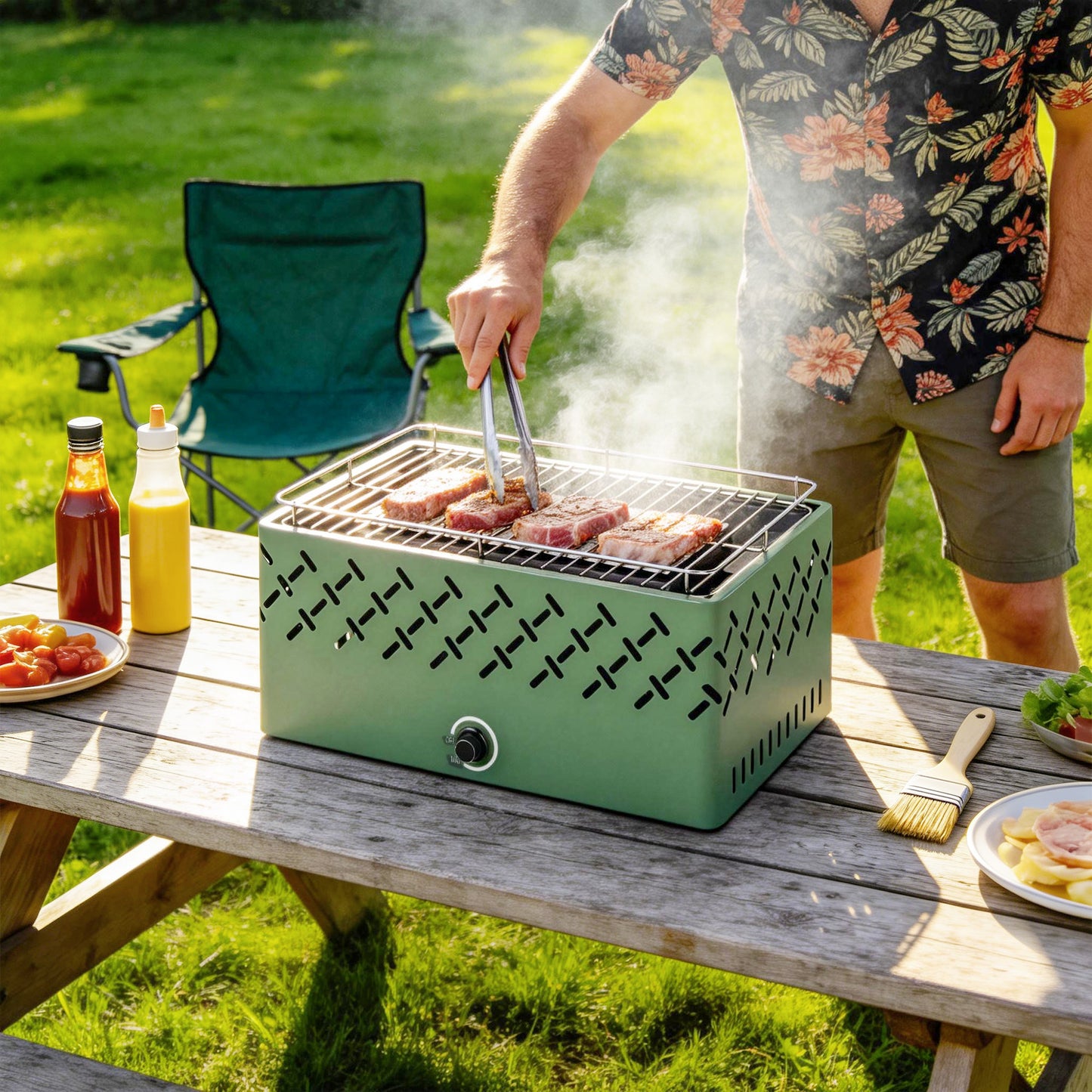 Portable Charcoal BBQ Grill
