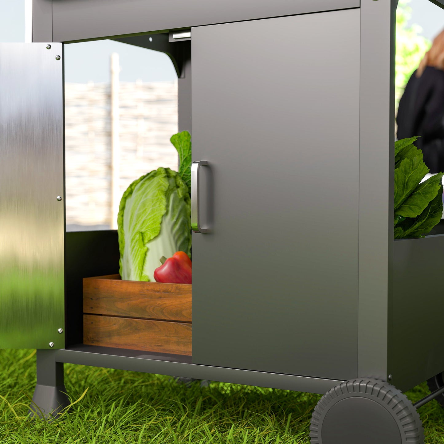 7.5kW Three-Burner Gas BBQ Grill, with See-Through Lid