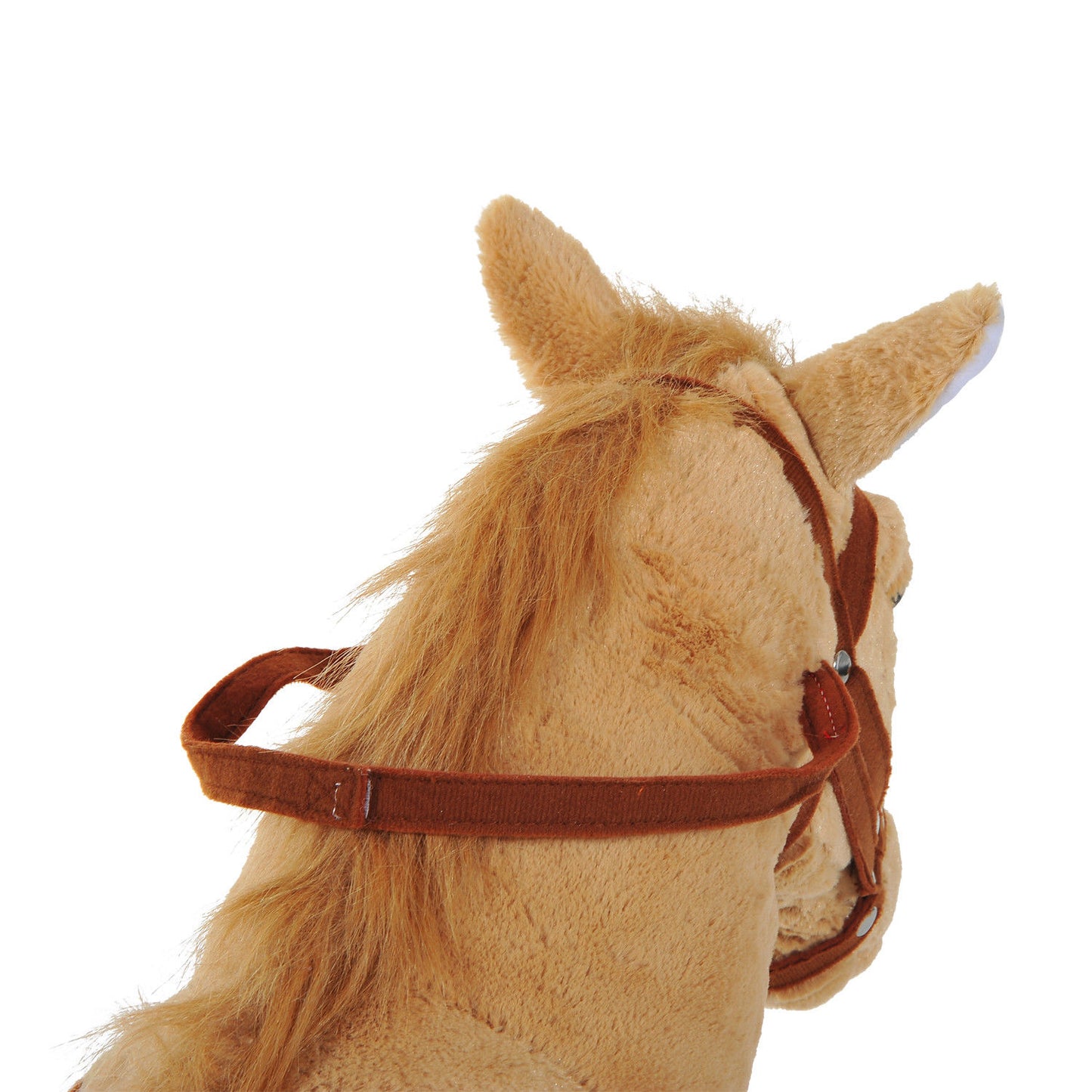 Kids Ride On Standing Horse Cuddly Toy Children Plush Soft Pony