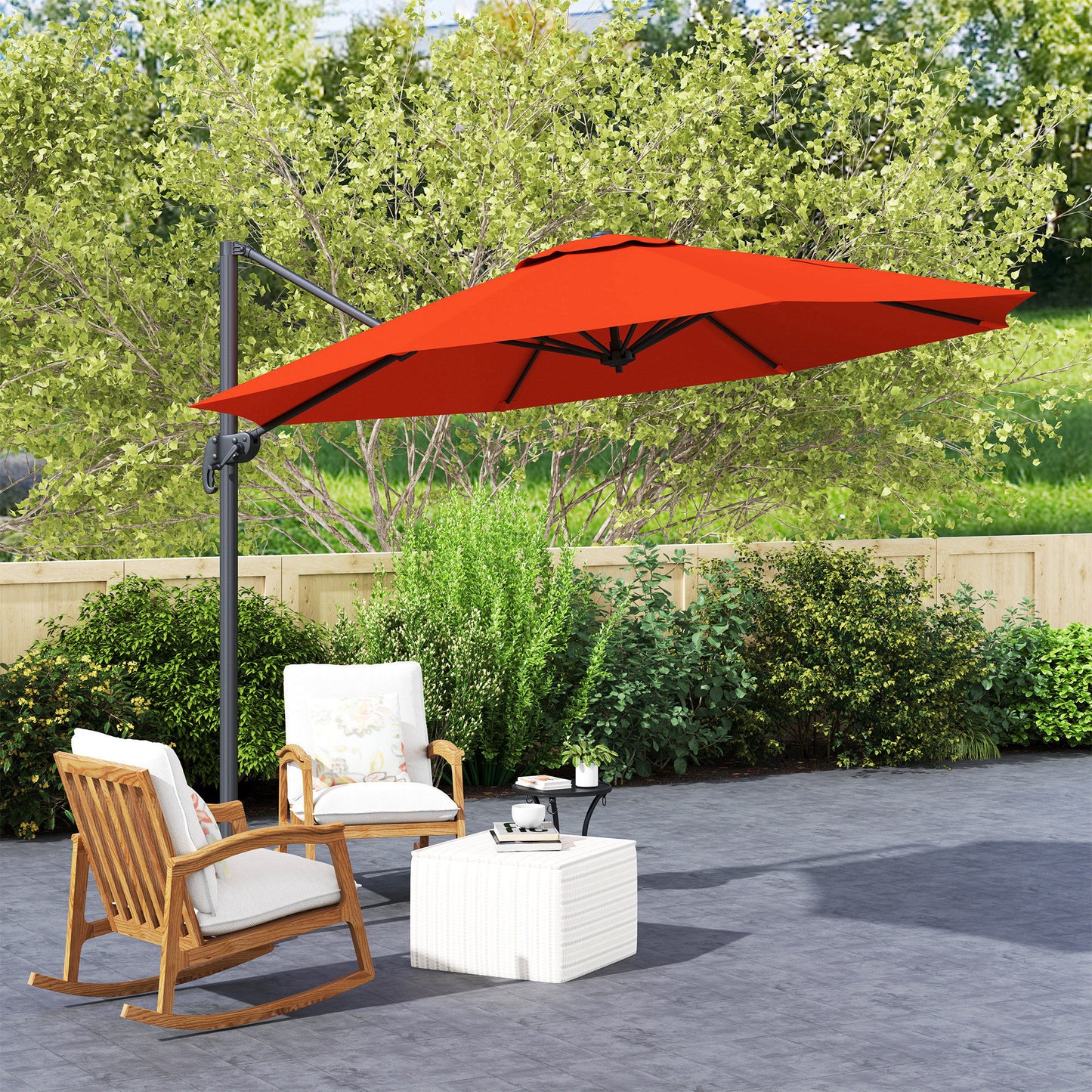 Five-Position Overhanging Parasol