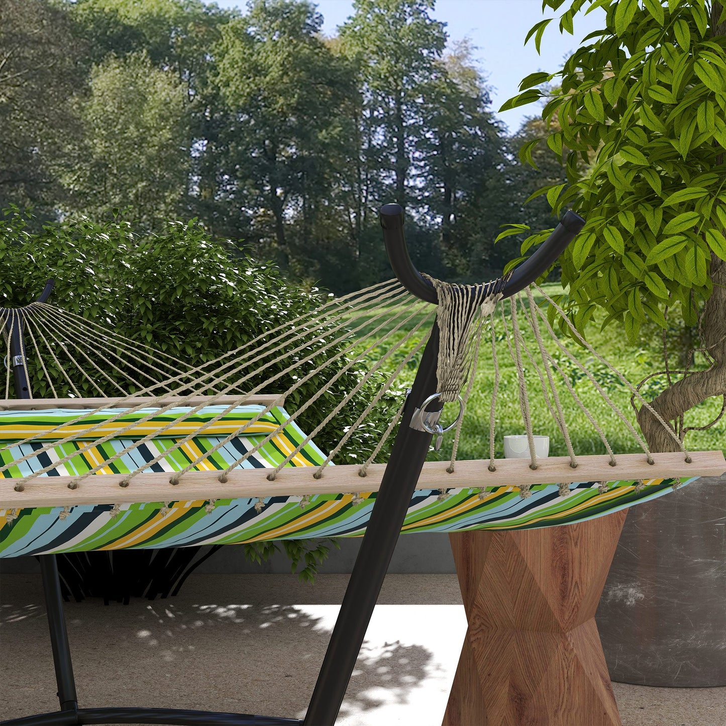9.5ft Hammock Stand, Portable Hammock with Wheels