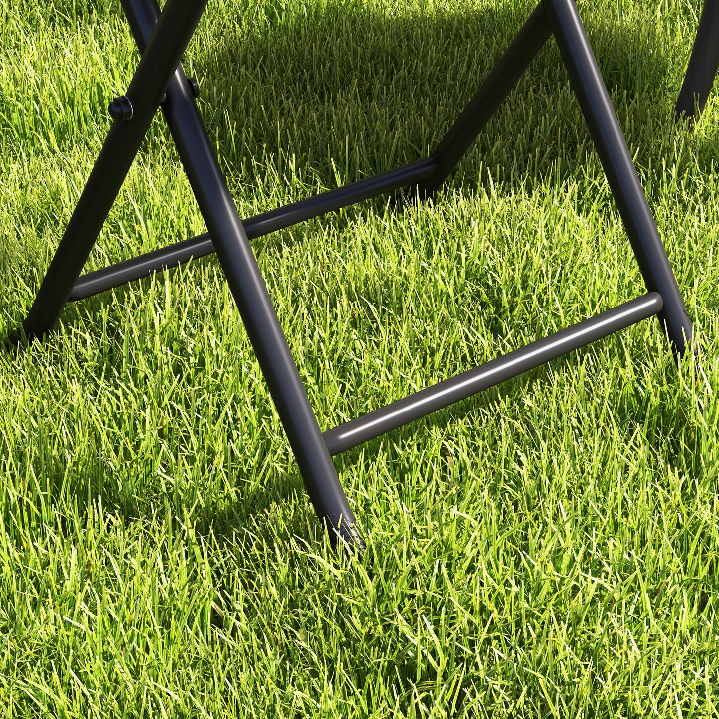 Folding Rattan Garden Dining Table