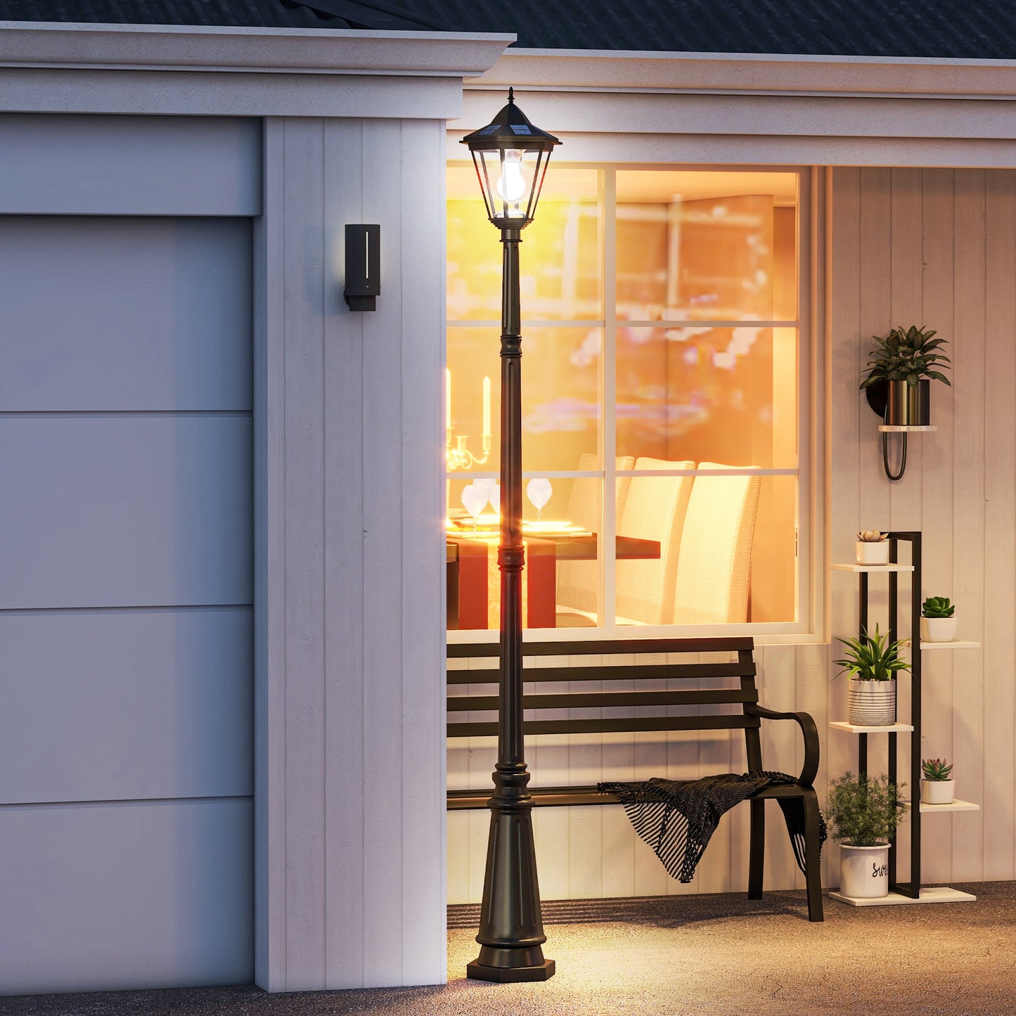 2.4 m Garden Lamp Post Light