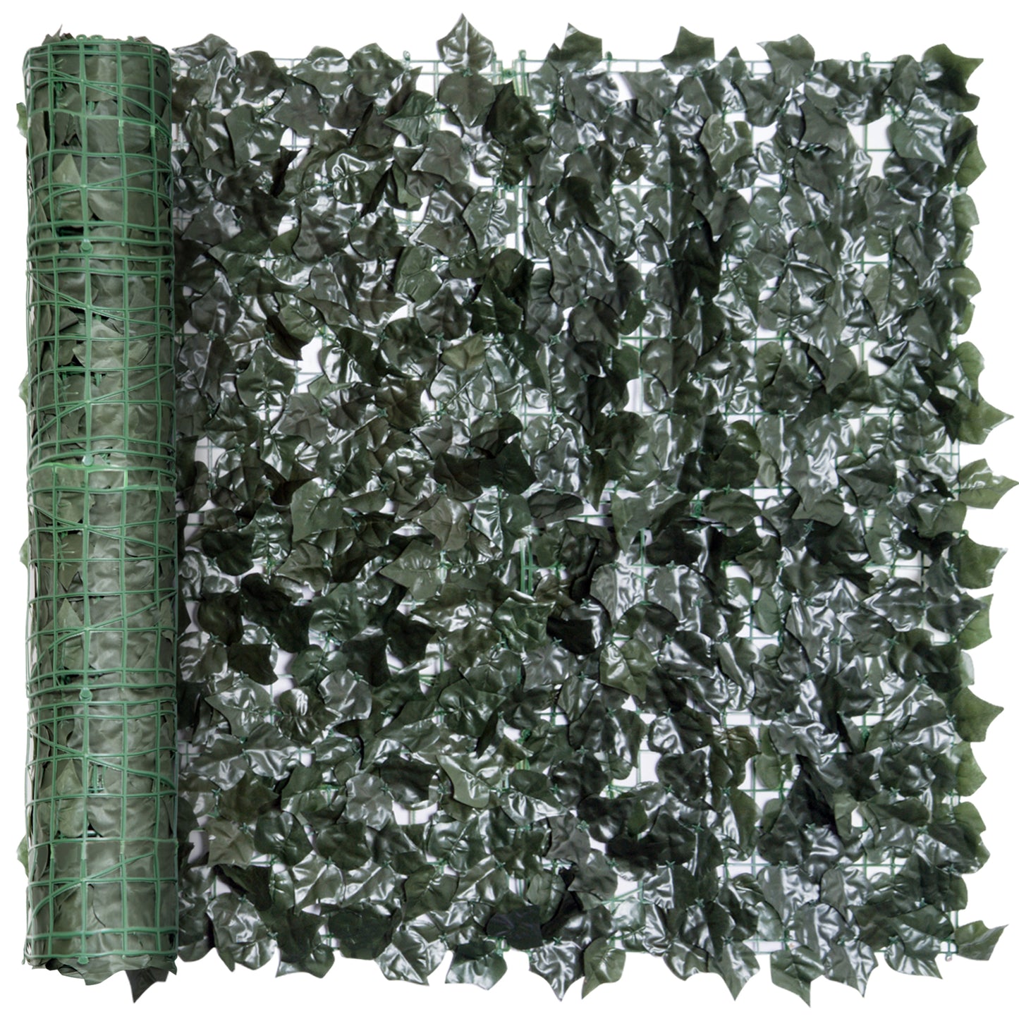 2-Piece Artificial Leaf Hedge Screen Privacy Fence Panel (2)