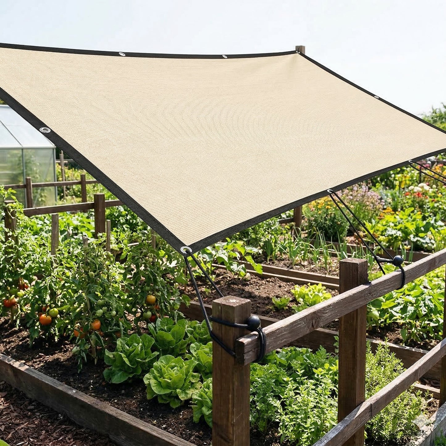 Sun Shade Sail UV Protection Canopy with Stainless Steel Eyelets