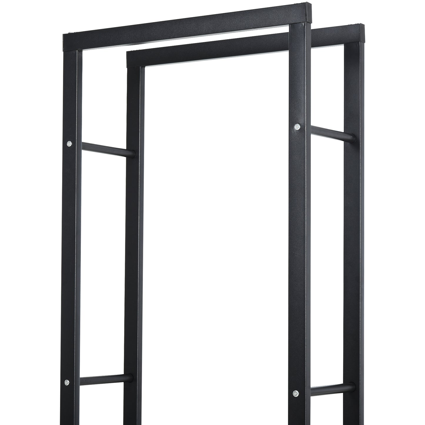Metal Firewood Log Holder Tall Firewood Rack Indoor Outdoor (3)