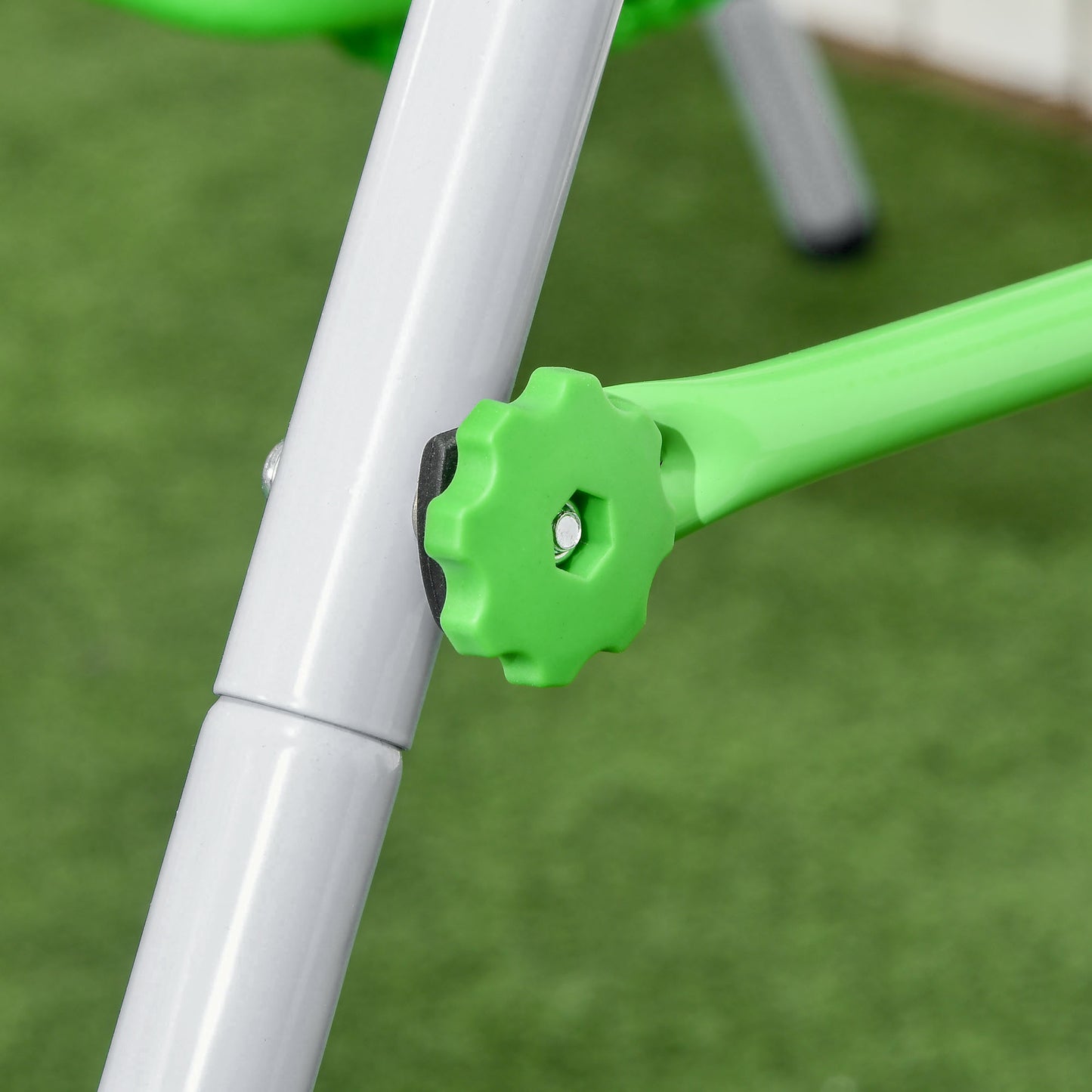 Kids Swing, Steel Nursery Swing, with Seatbelt, High Support Back