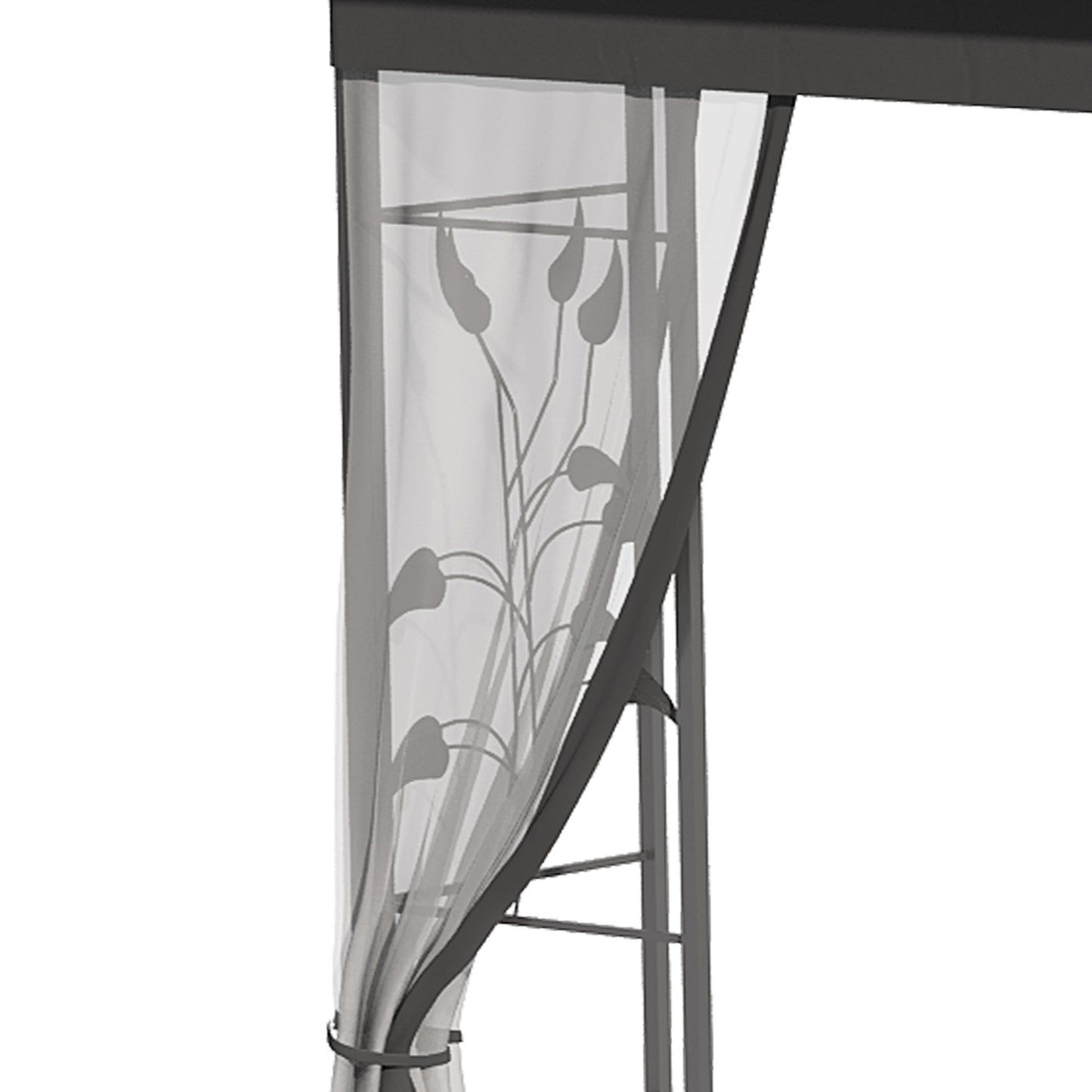 3 x 3(m) Steel Frame Double Roof Garden Gazebo