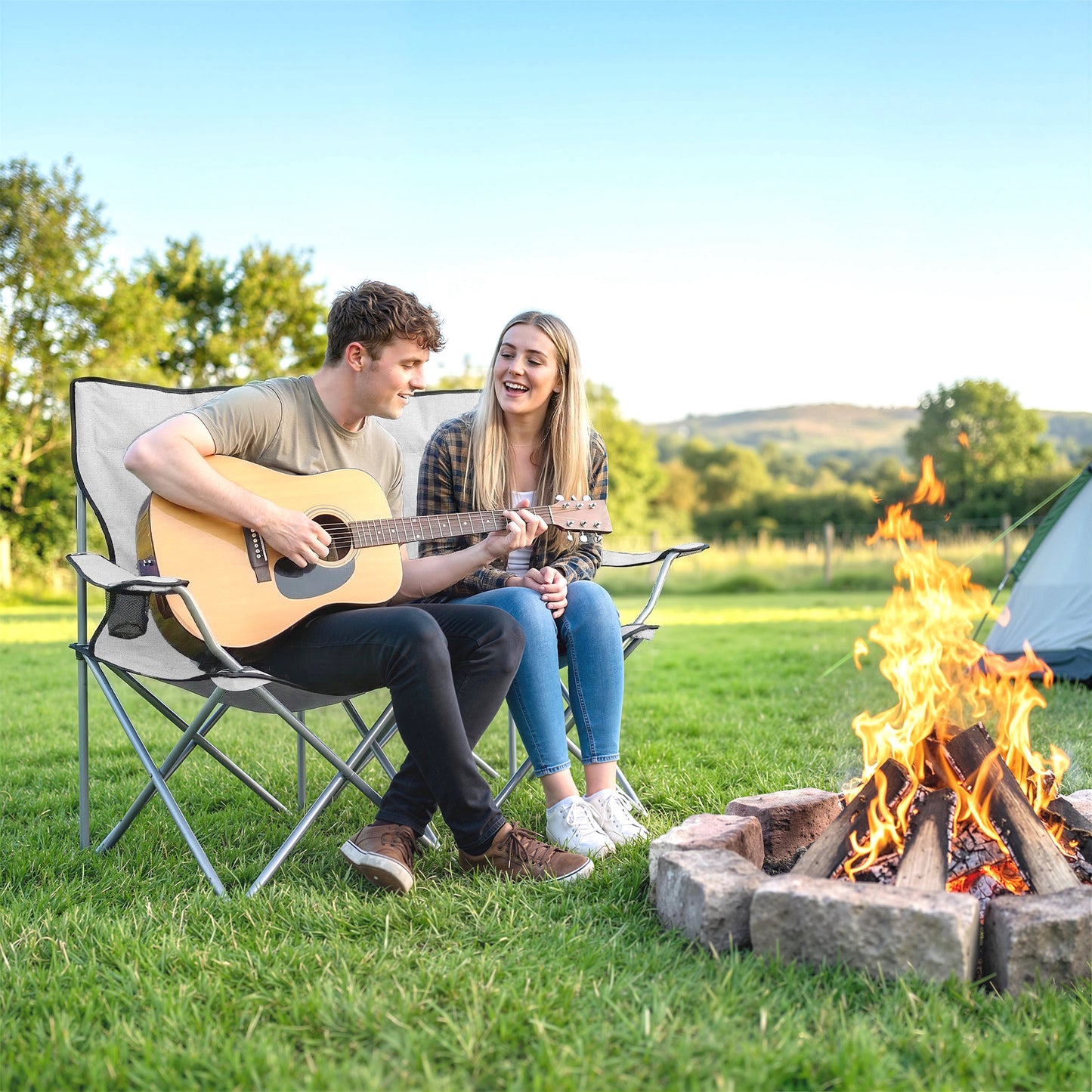 Camping Chair Set of 2 Portable Folding Outdoor Camp Chair