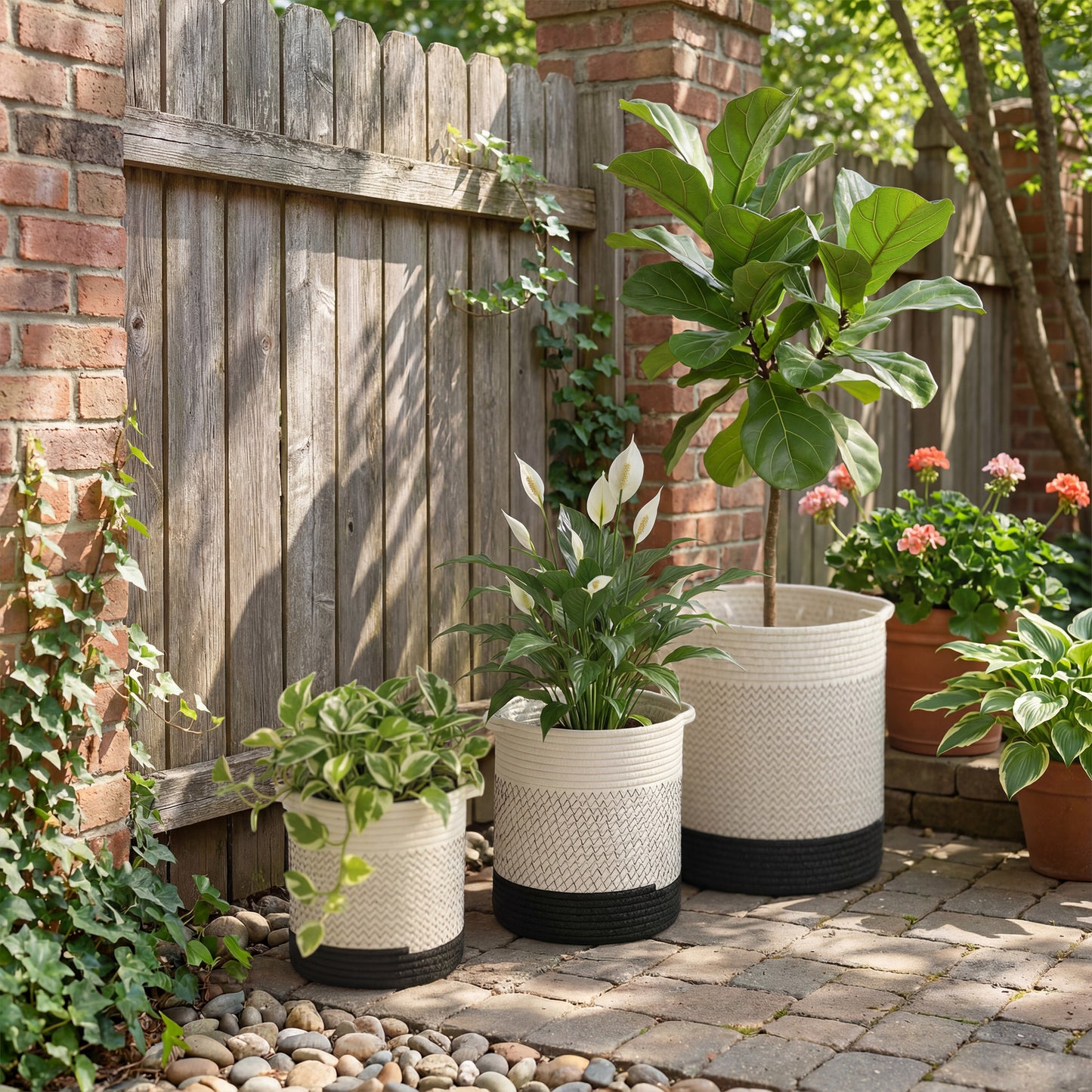 Plant Pots Handwoven Cotton Indoor Planters