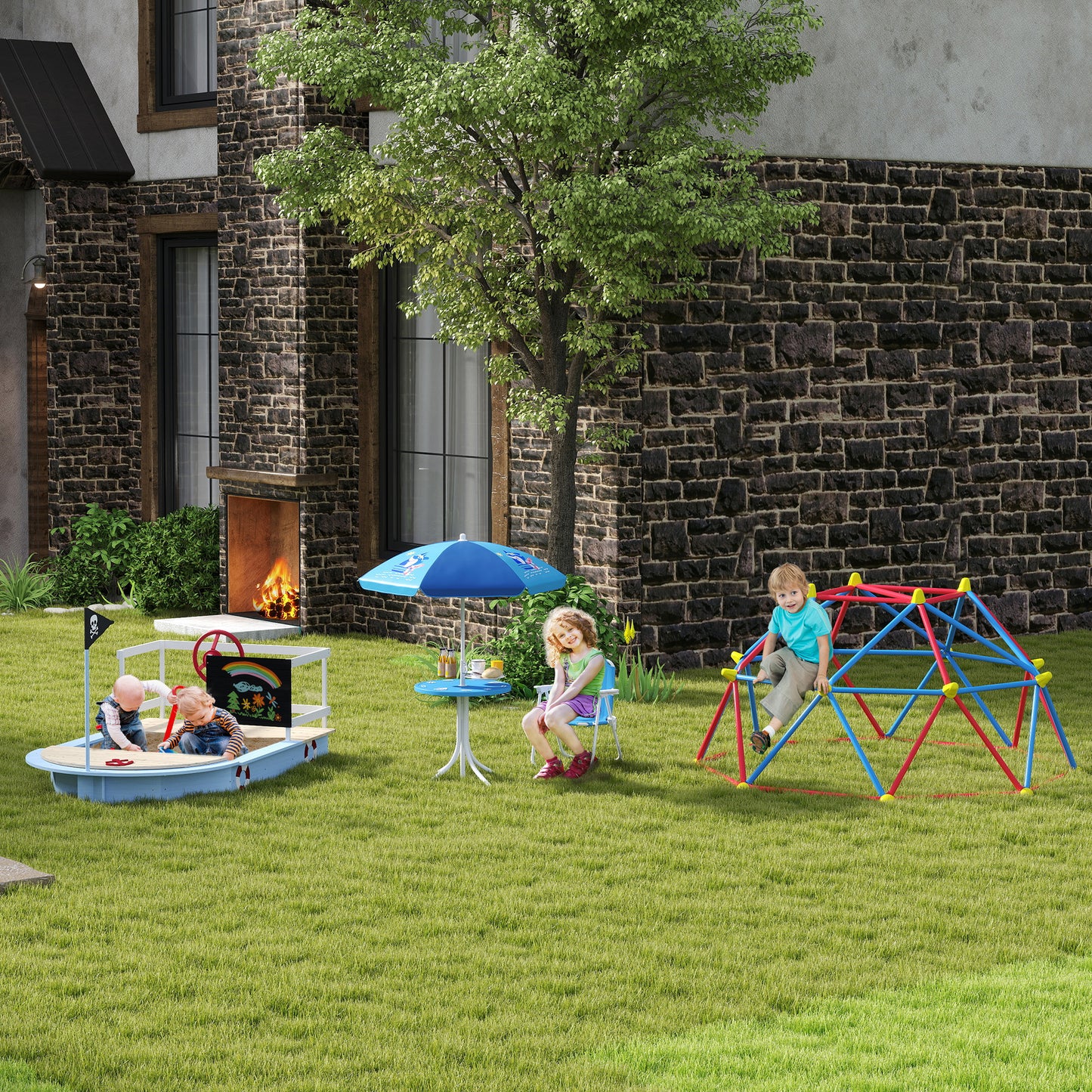 Kids Outdoor Bistro Table and Chair Set