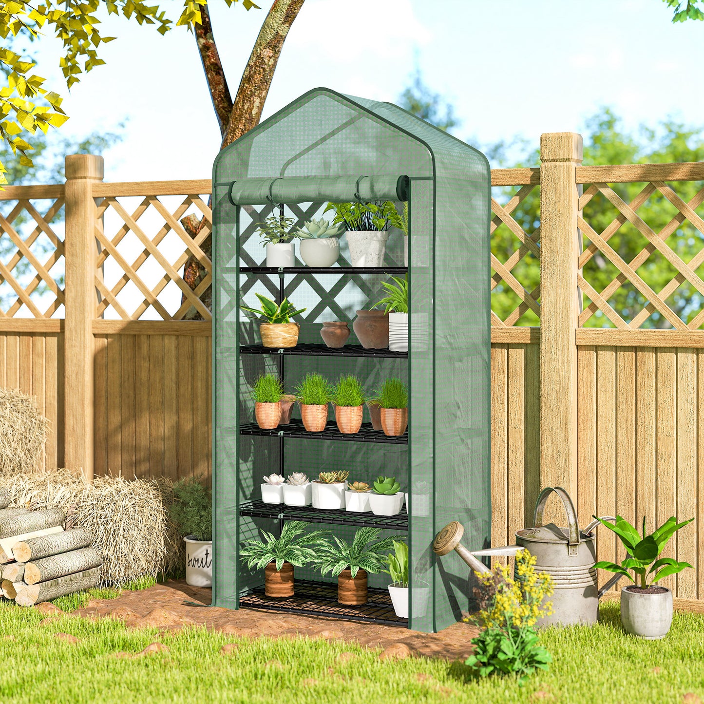 5 Tier Widened Mini Greenhouse with Reinforced PE Cover