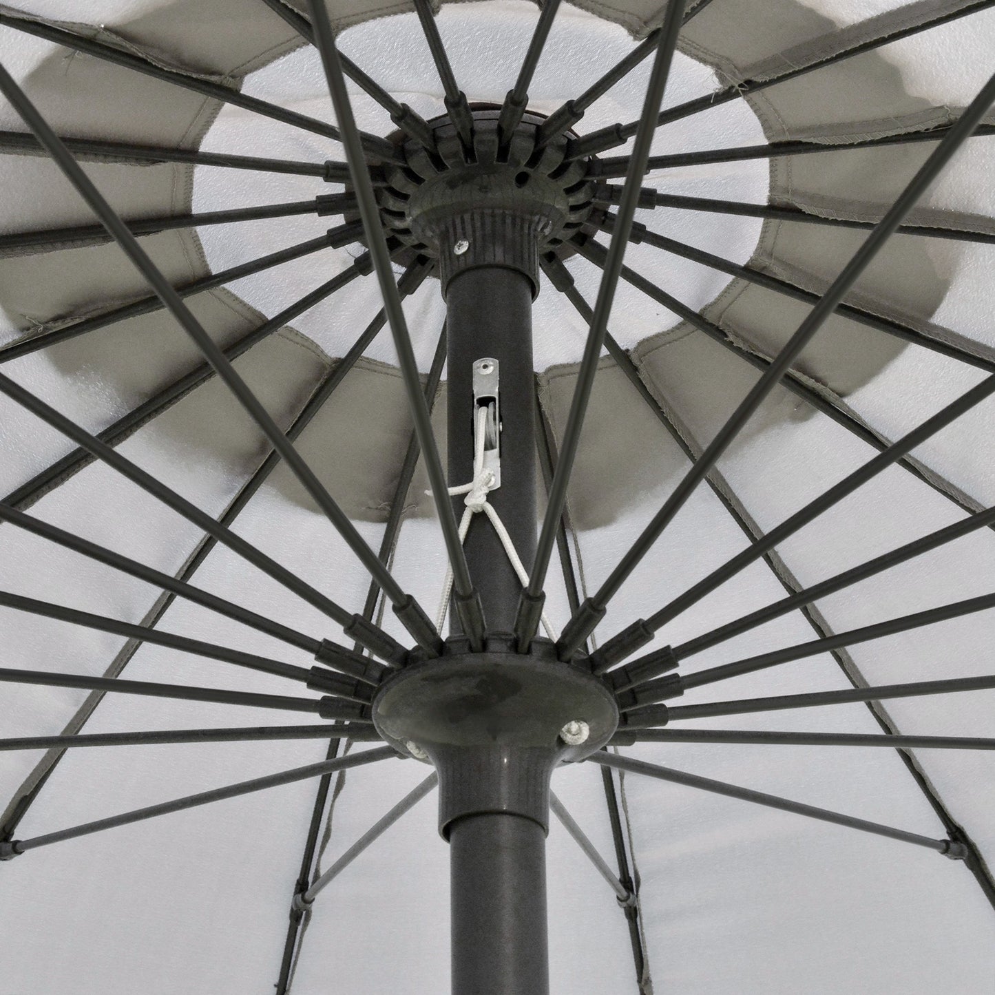 2.5m Tilting Parasol, with Pleated Canopy