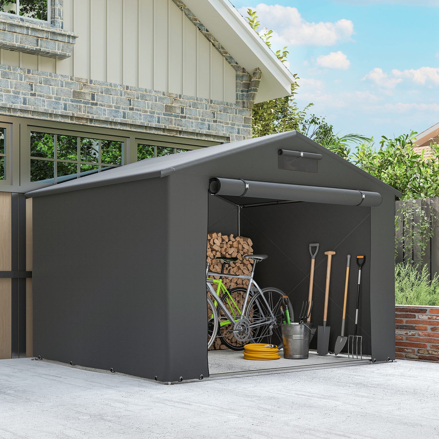 8 x 6 ft Outdoor Garden Storage Shed