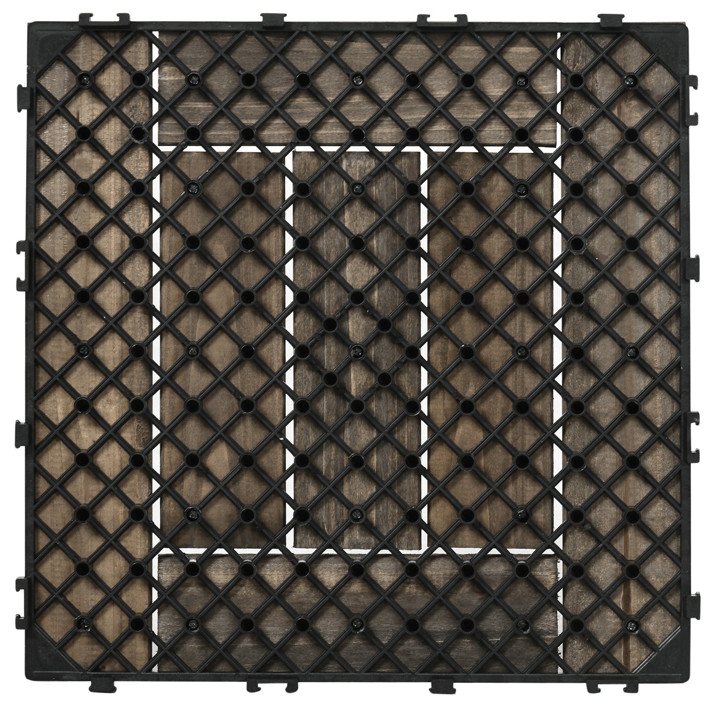 27 Pcs Wooden Interlocking Decking Tiles (1)