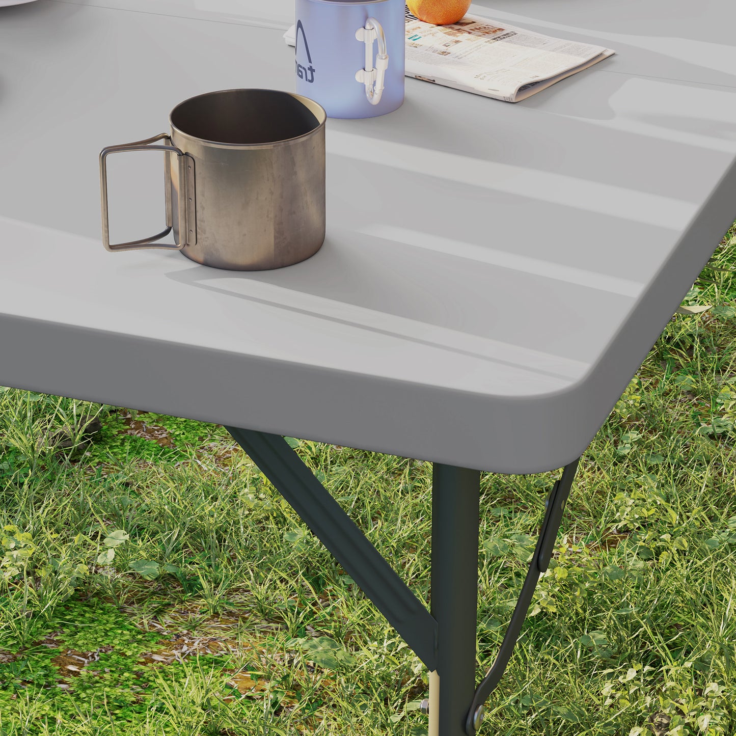 34/74cm Folding Camping Table, with Handle