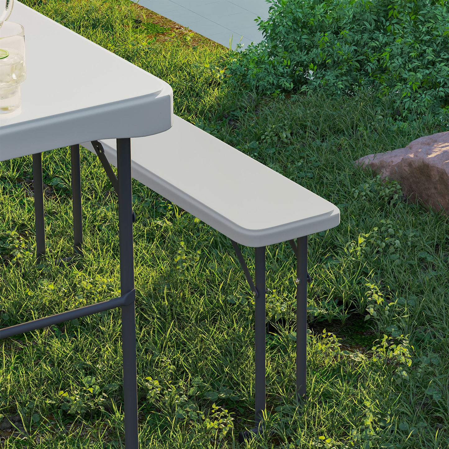 Three-Piece Folding Picnic Table and Bench Set