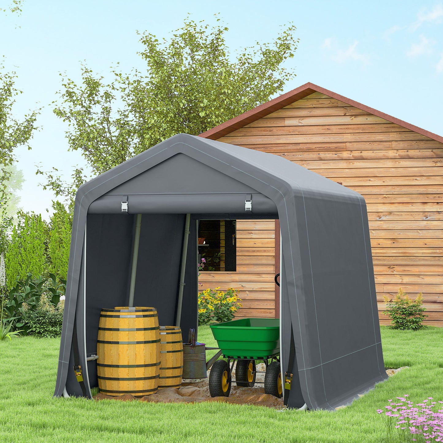 8 x 6.5 ft Outdoor Garden Storage Shed