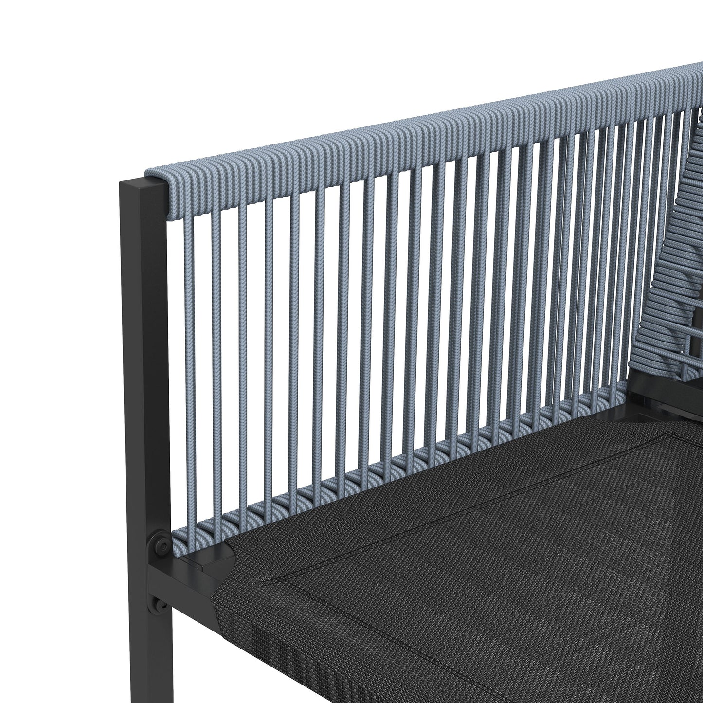 Five-Piece Metal Dining Set, with Folding Back Chairs