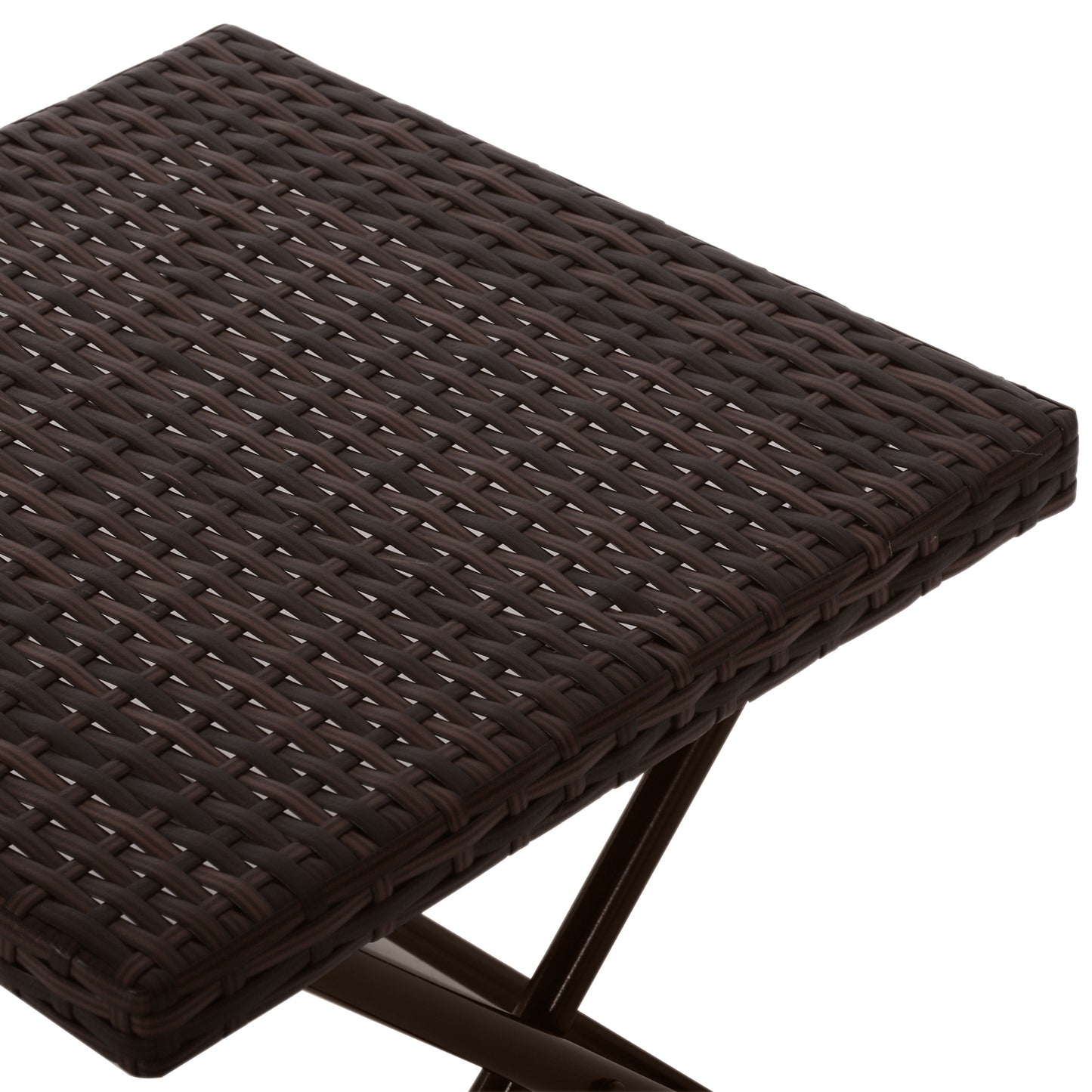 Folding Rattan Garden Coffee Table