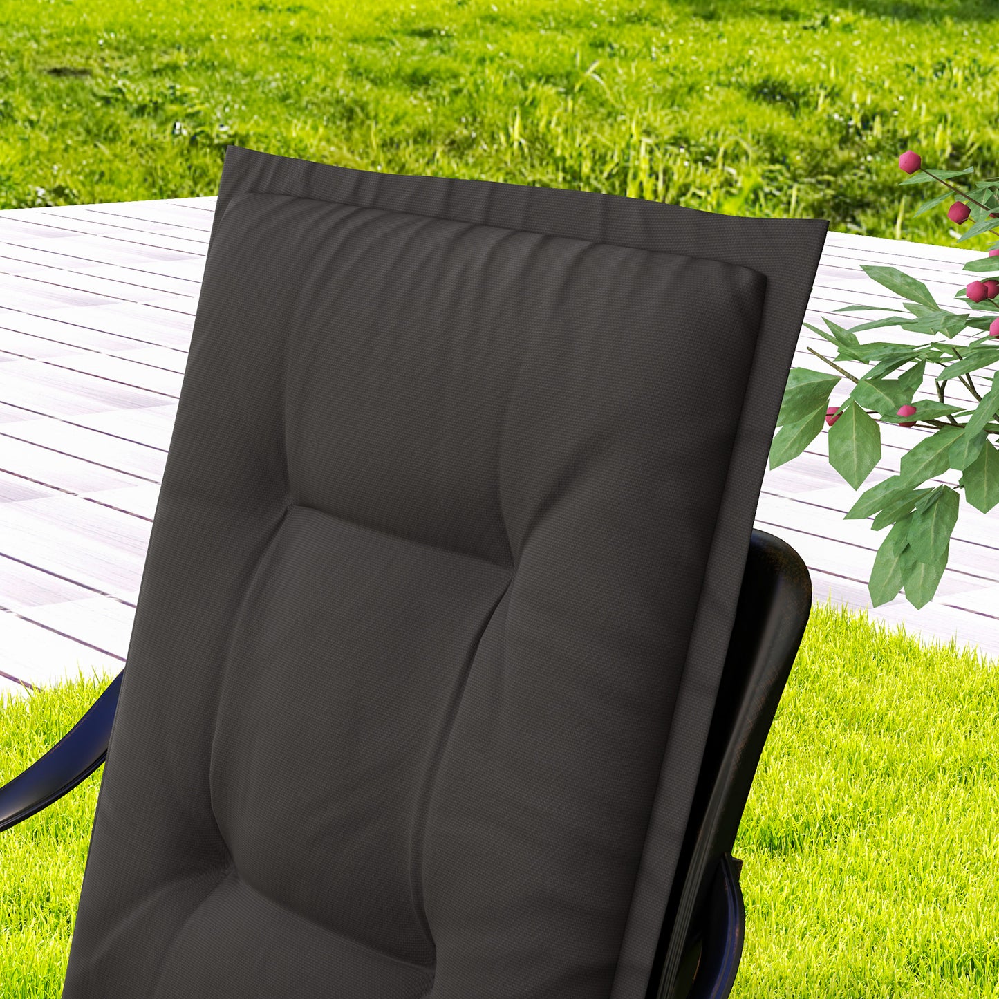 Set of Four Padded Garden Seat Cushions
