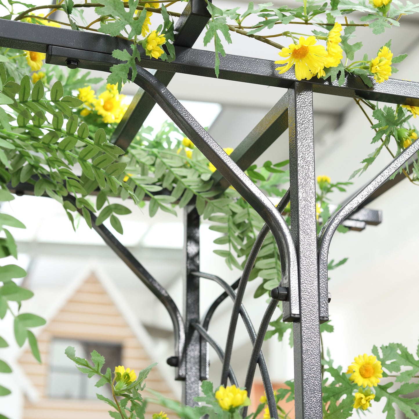 210cm Decorative Metal Garden Trellis Arch