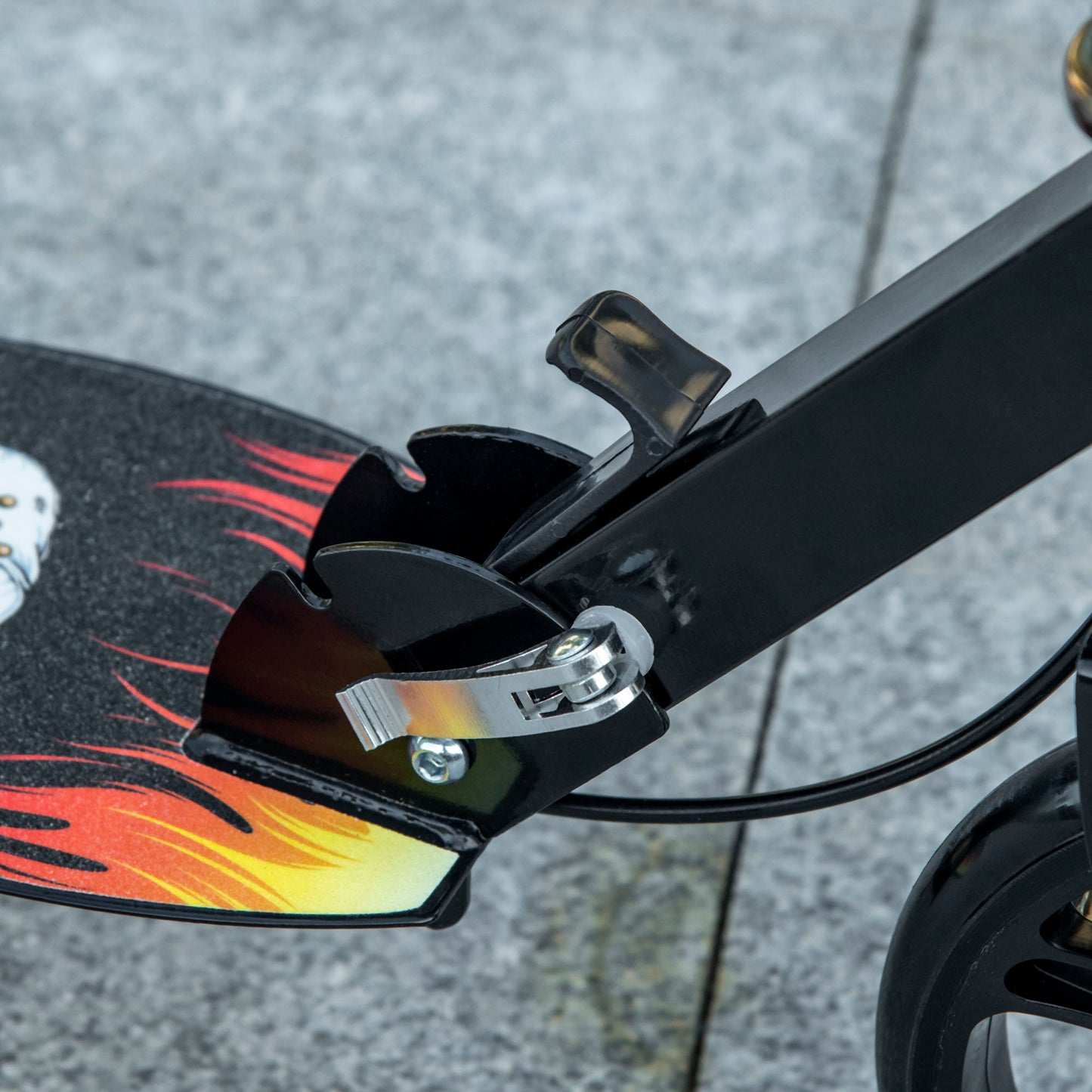 Kids Foldable Kick Scooter w/ Adjustable Height, Break, Big Wheels