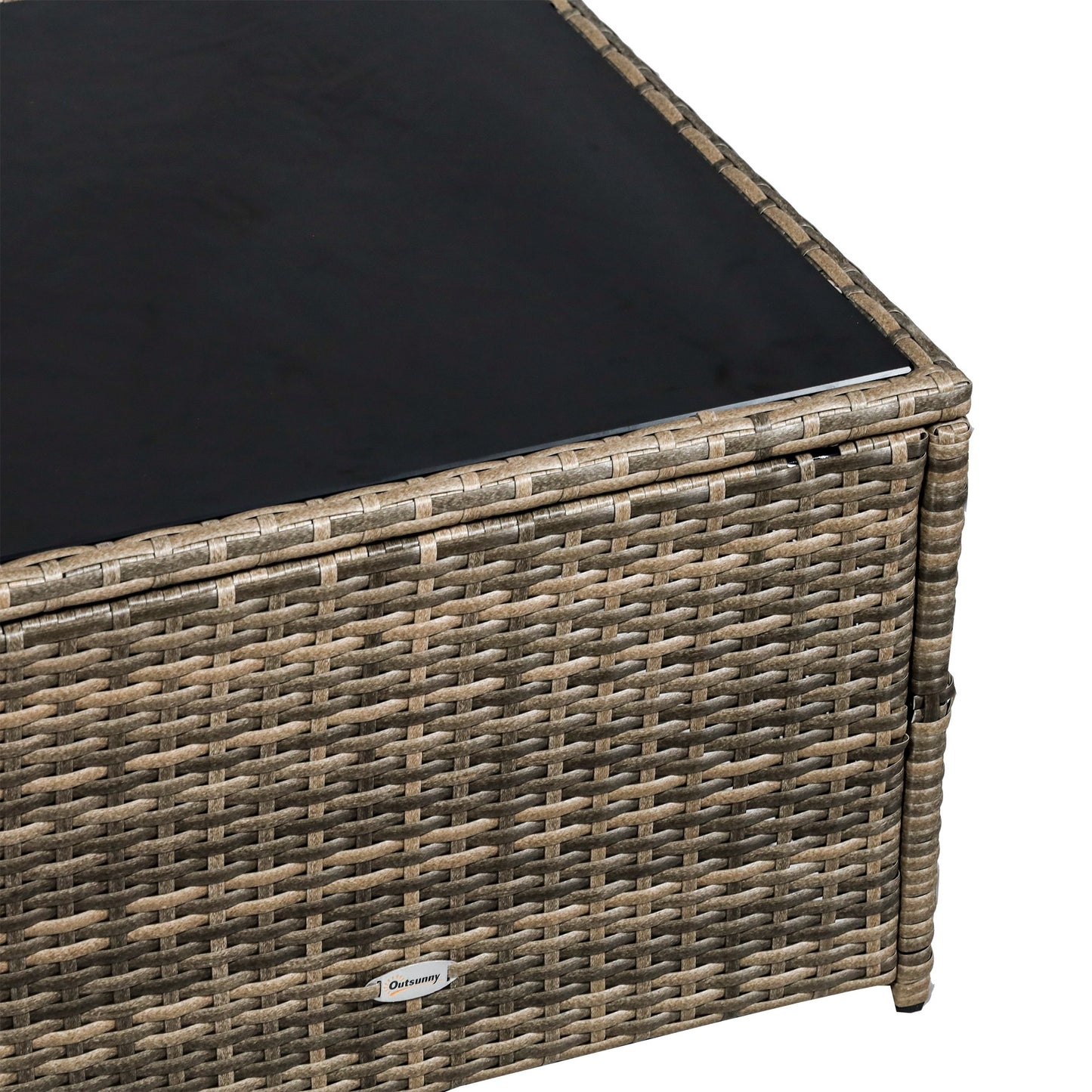 8 Pieces Outdoor PE Rattan Sofa Set with Cushions