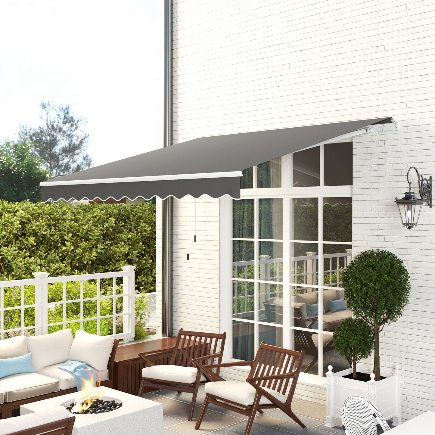 3 x 2.5m Garden Patio Manual Awning