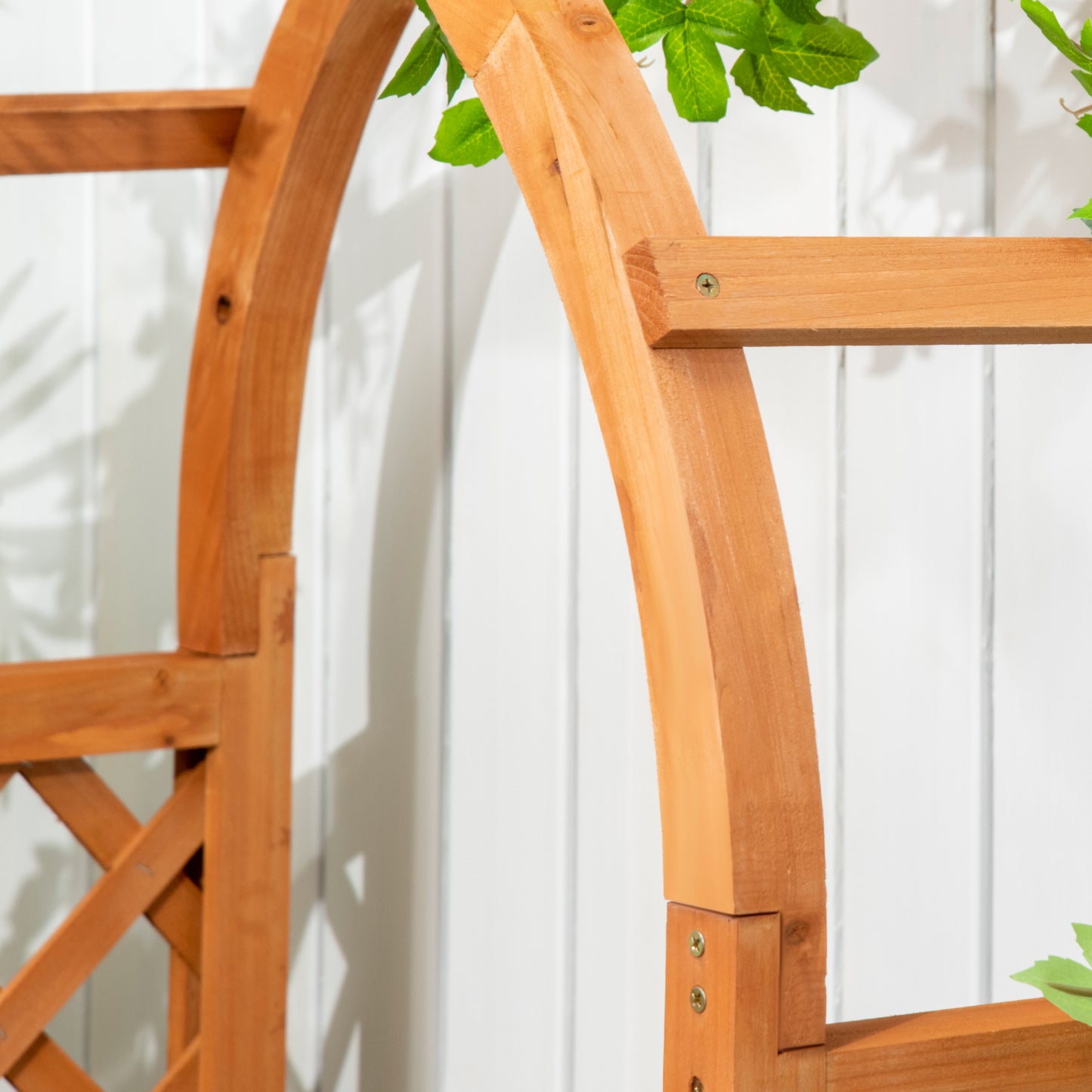 Raised Garden Bed with Arch Trellis