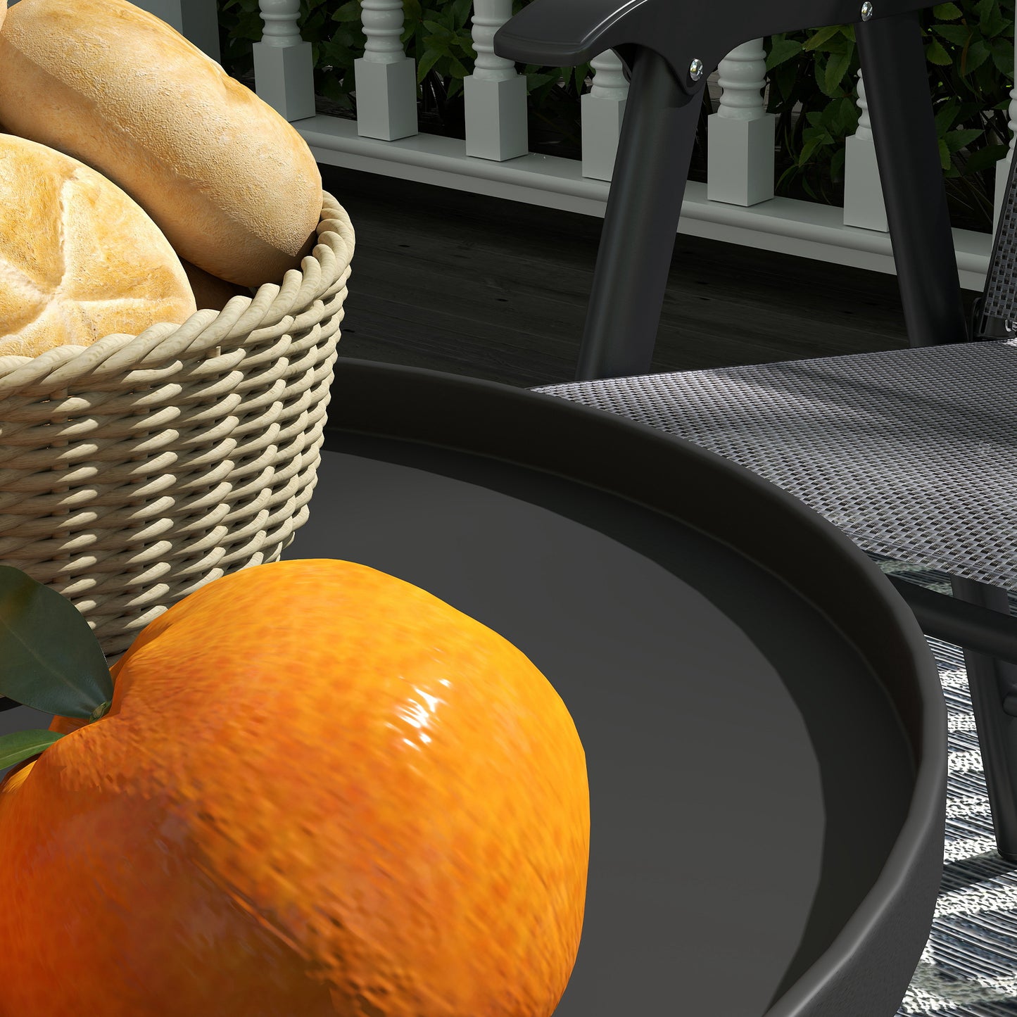 Two-Tier Metal Garden Table