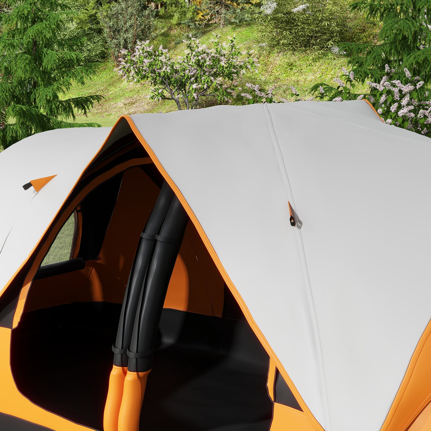 Six-Man Tent, with Two Rooms, Small Rainfly and Accessories
