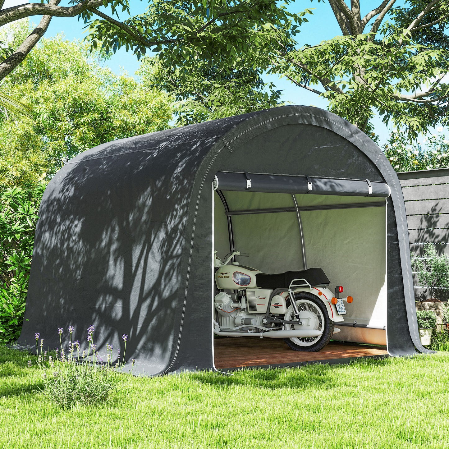 3 x 3(m) Garden Storage Tent, Heavy Duty Outdoor Shed