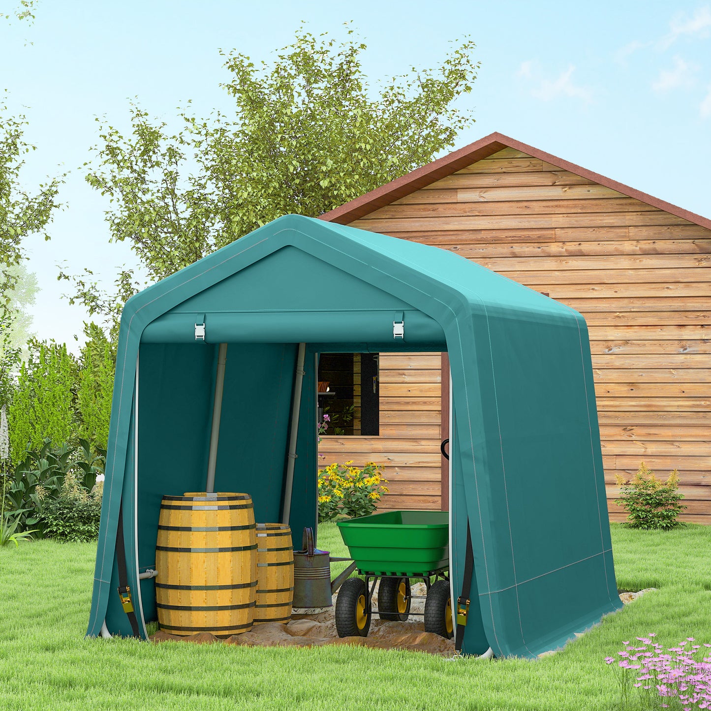 8 x 6.5 ft Outdoor Garden Storage Shed (1)