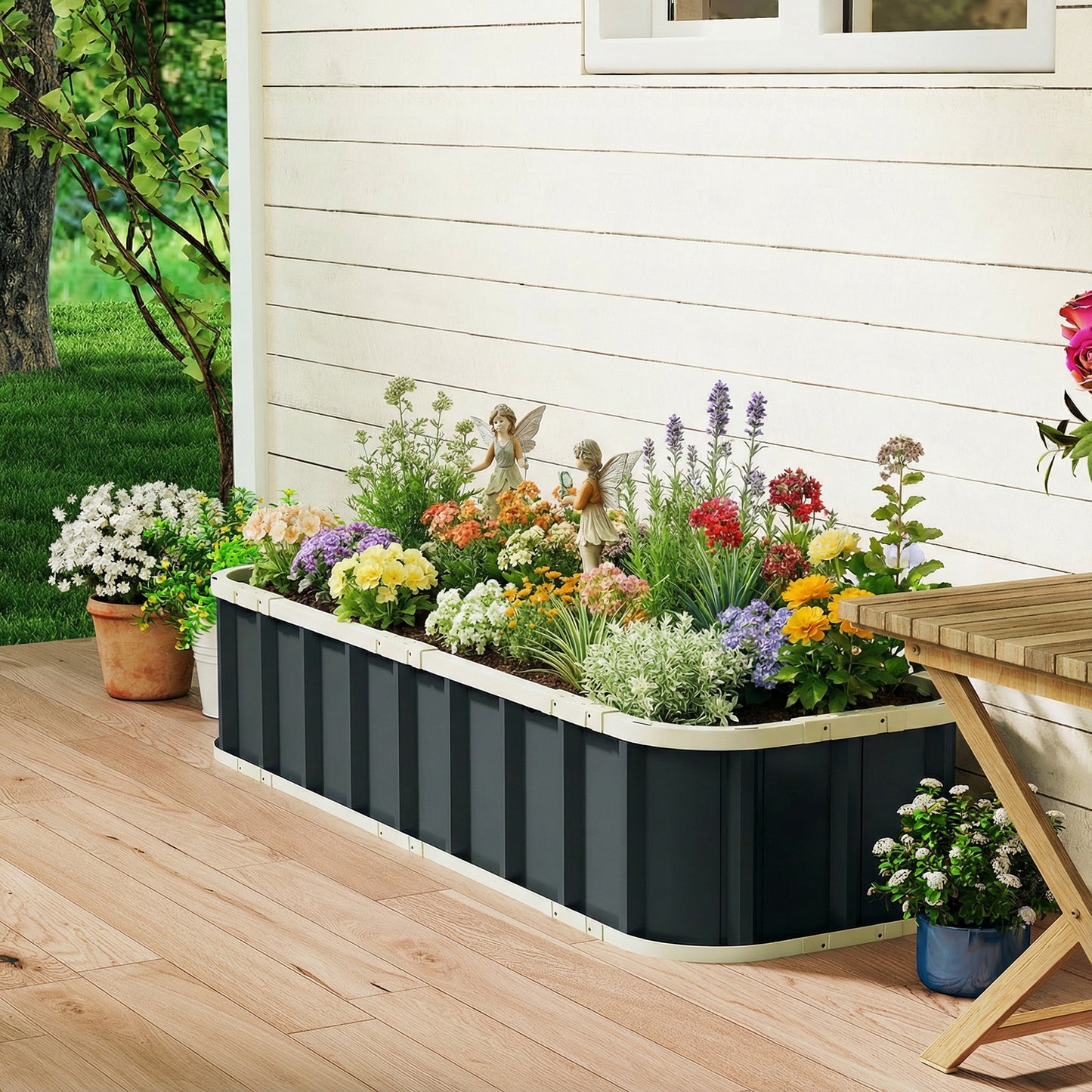 Galvanised Raised Garden Bed (1)