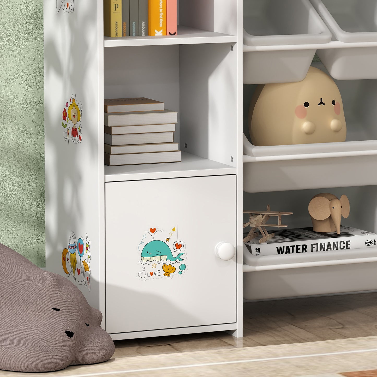 Kids Toy Organizers and Storage with 8 Removable Storage Bins