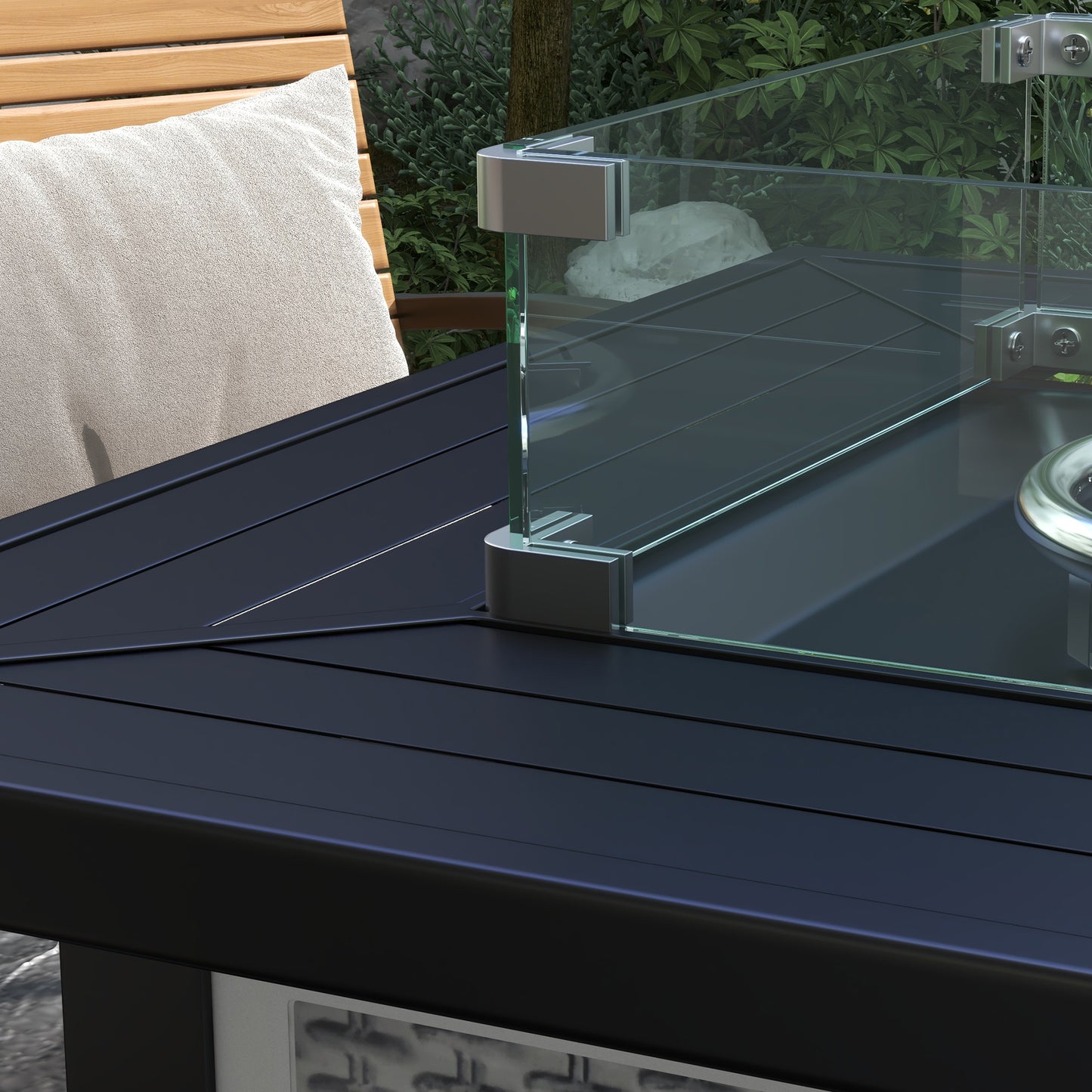 81 x 81cm 50,000 BTU Gas Fire Pit Table