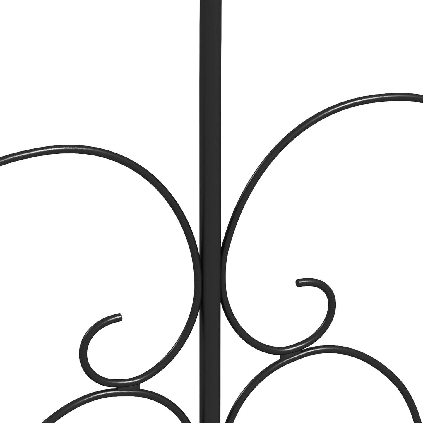 Set of Five Decorative Heart Metal Fence Panels