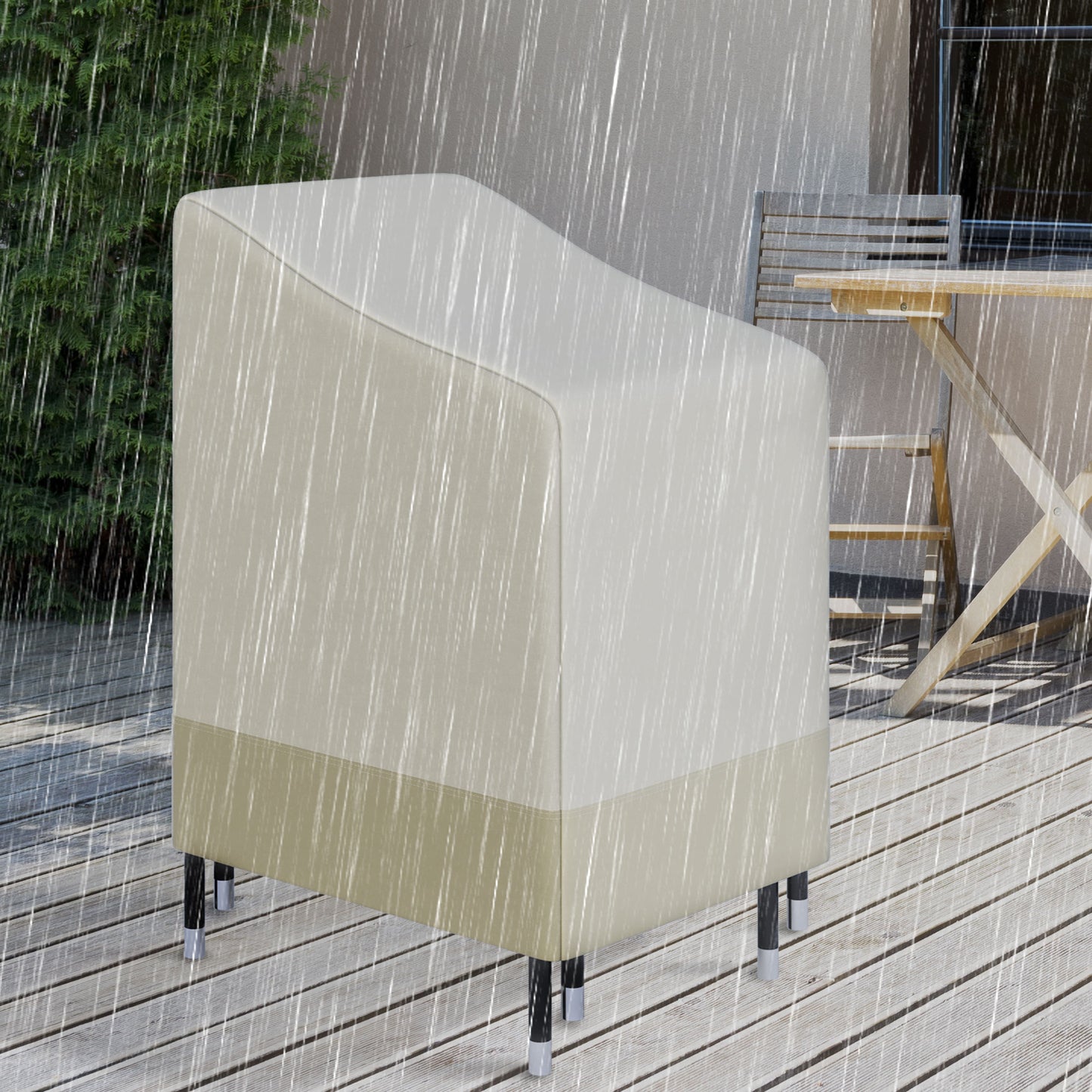 600D Oxford Cloth Waterproof Furniture Cover Wicker Chairs Garden