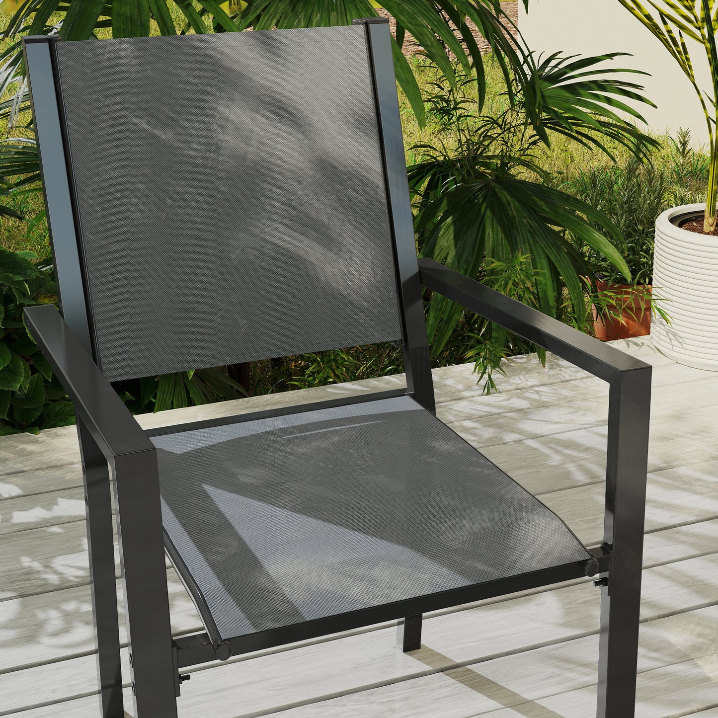 7 Piece Garden Dining Set, Outdoor Furniture Set