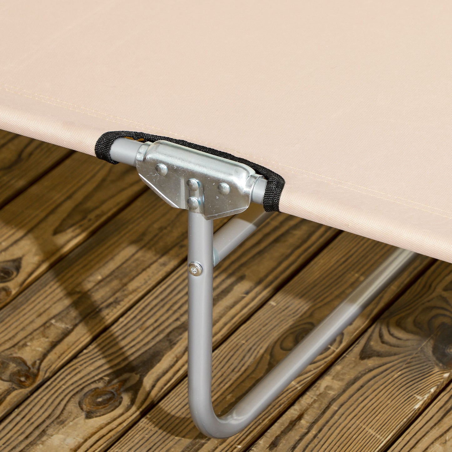 Folding Sun Lounger with Canopy