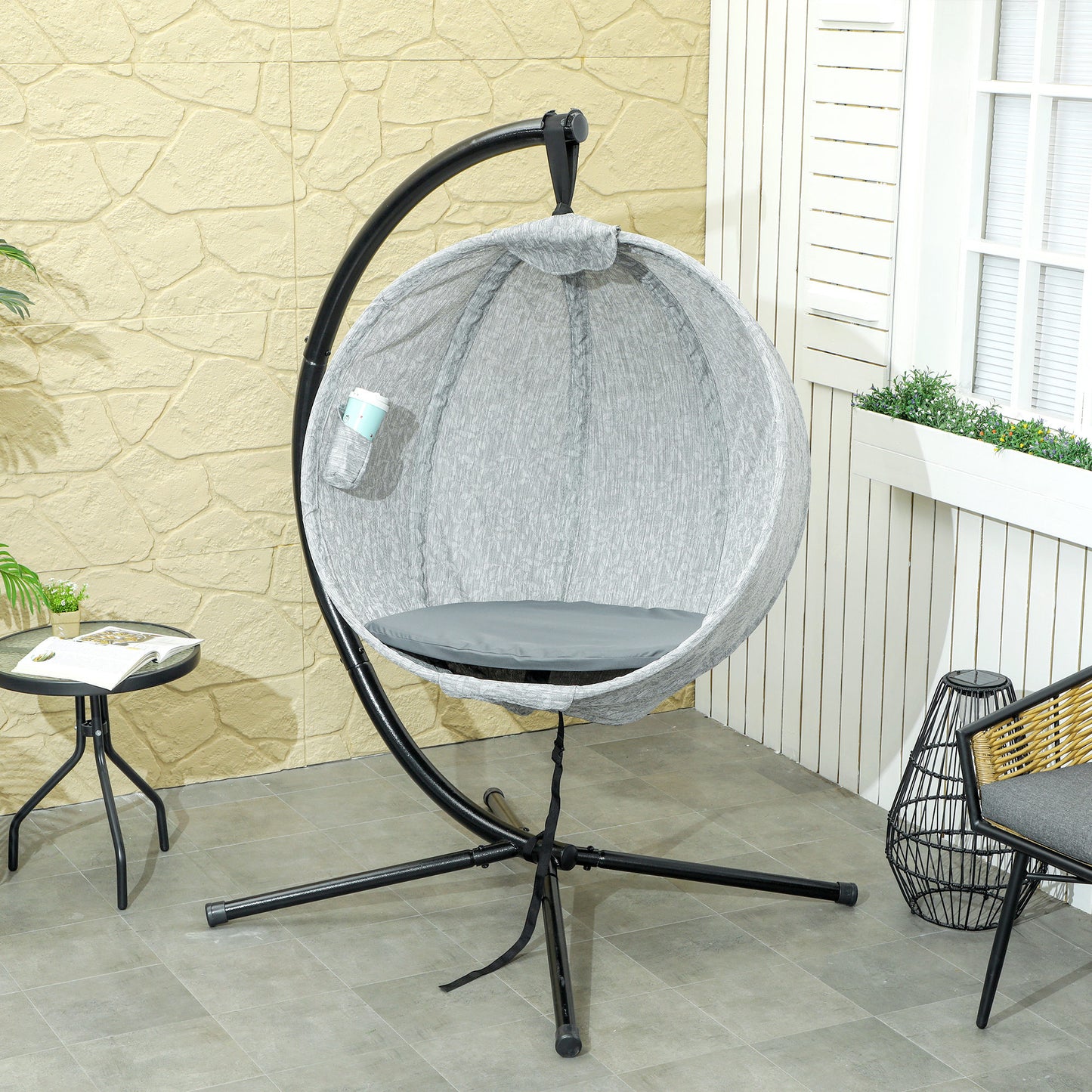 Hanging Egg Chair Outdoor Indoor Garden Swing Chair (5)