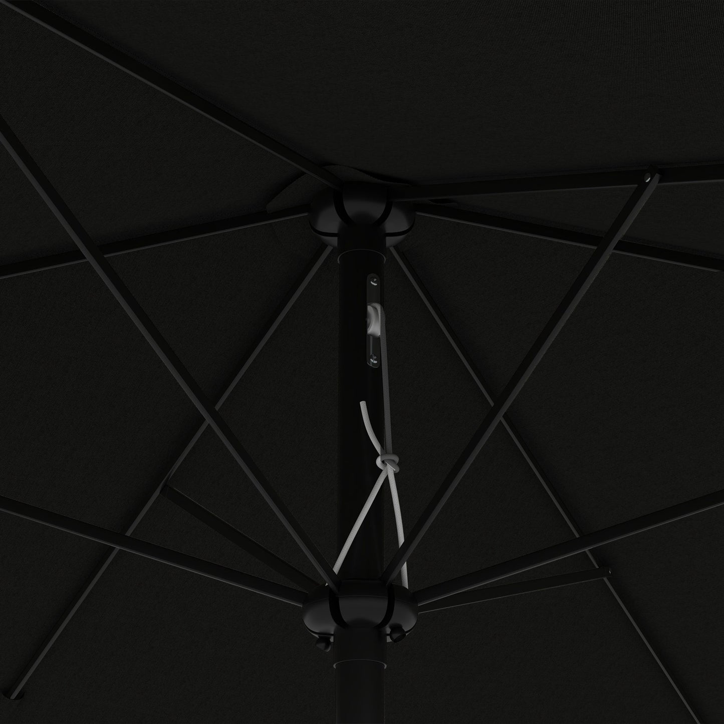 3 x 2 m Garden Parasol Umbrella with Aluminium Pole