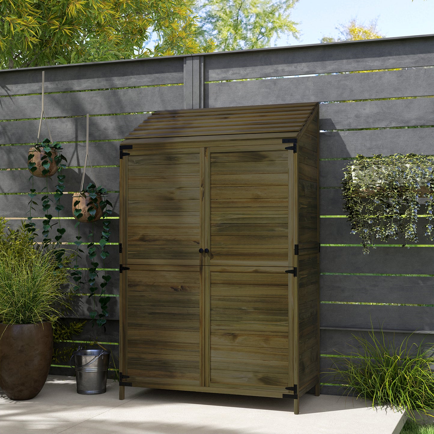 103.5 x 59 cm Wooden Garden Shed (1)