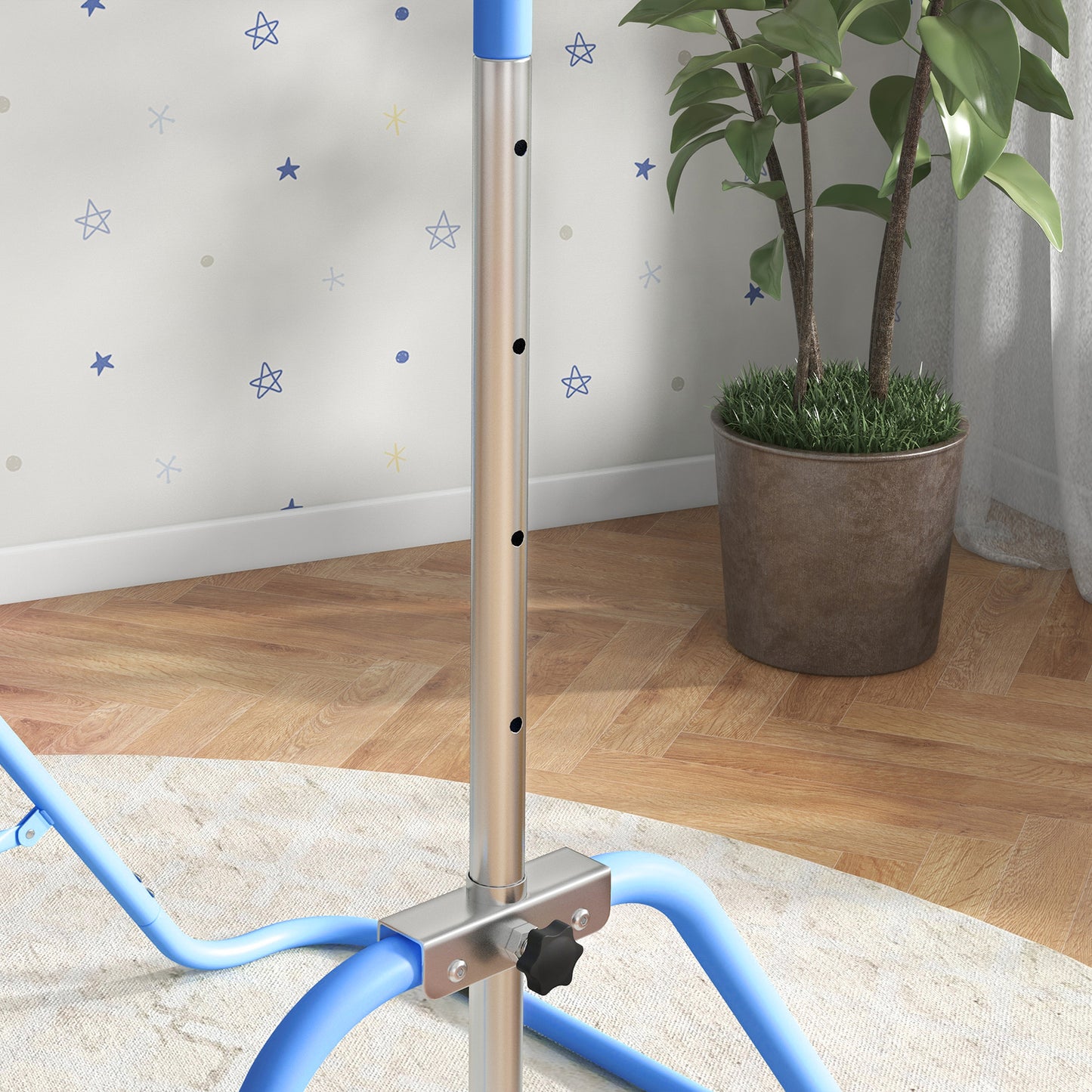 Kids Gymnastic Bar, with Adjustable Height, Foldable Horizontal Bars