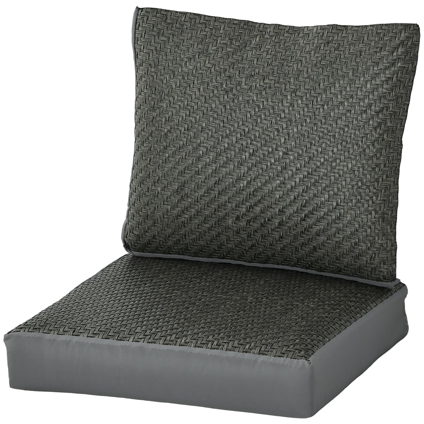 4 Pieces Outdoor Seat Cushions with Backrest