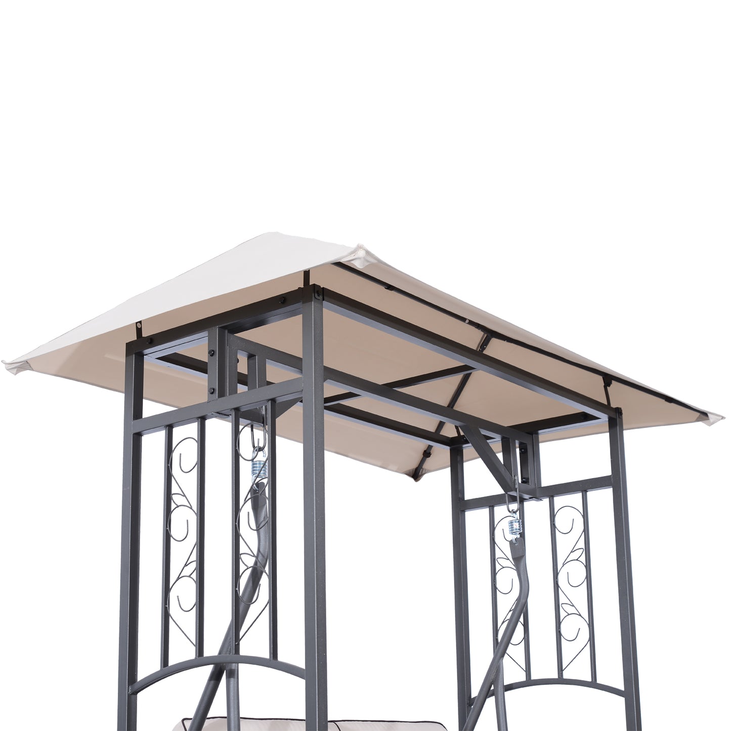 Outdoor Garden 2 Seater Canopy Swing Chair Seat Porch Loveseat